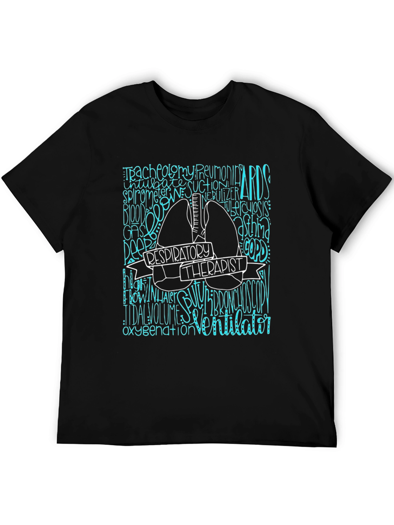 Respiratory Therapist Graphic Tee - Black