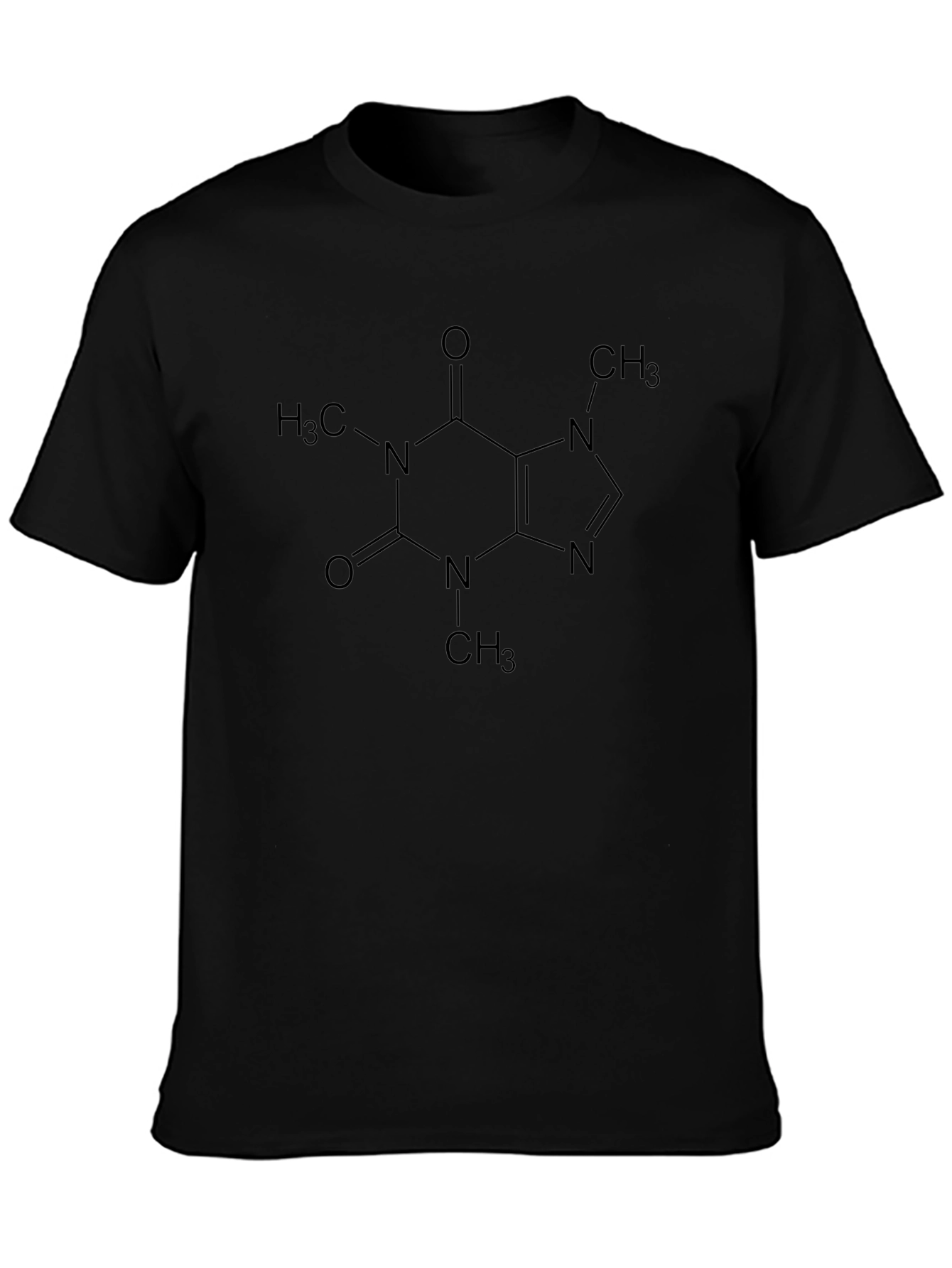 Caffeine Molecule Graphic T-Shirt