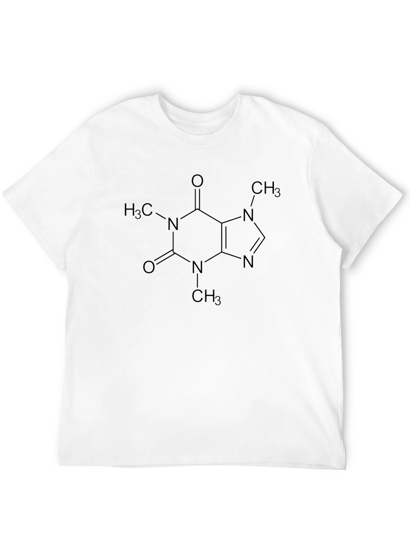 Caffeine Molecule Graphic T-Shirt