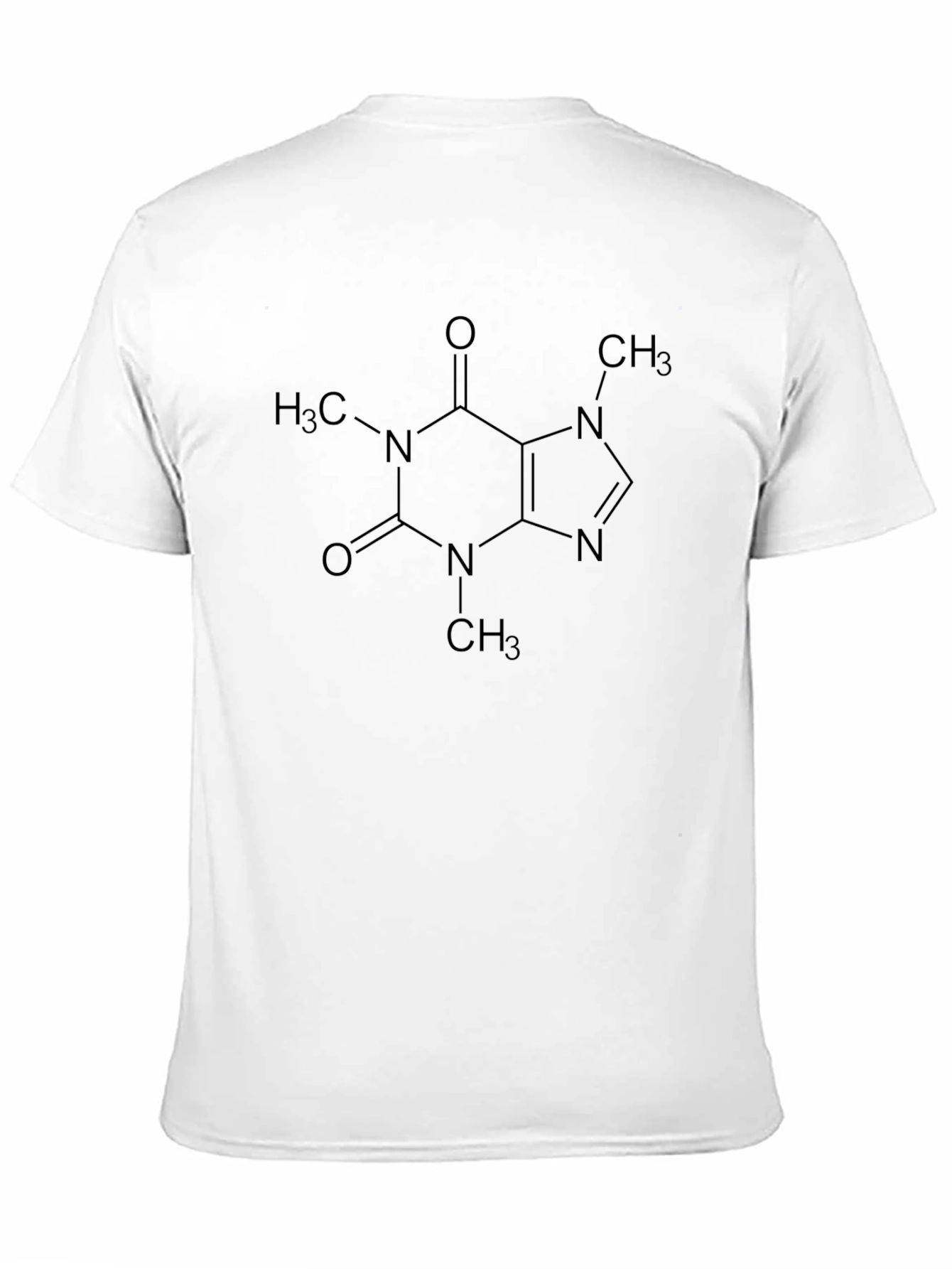 Caffeine Molecule Graphic T-Shirt