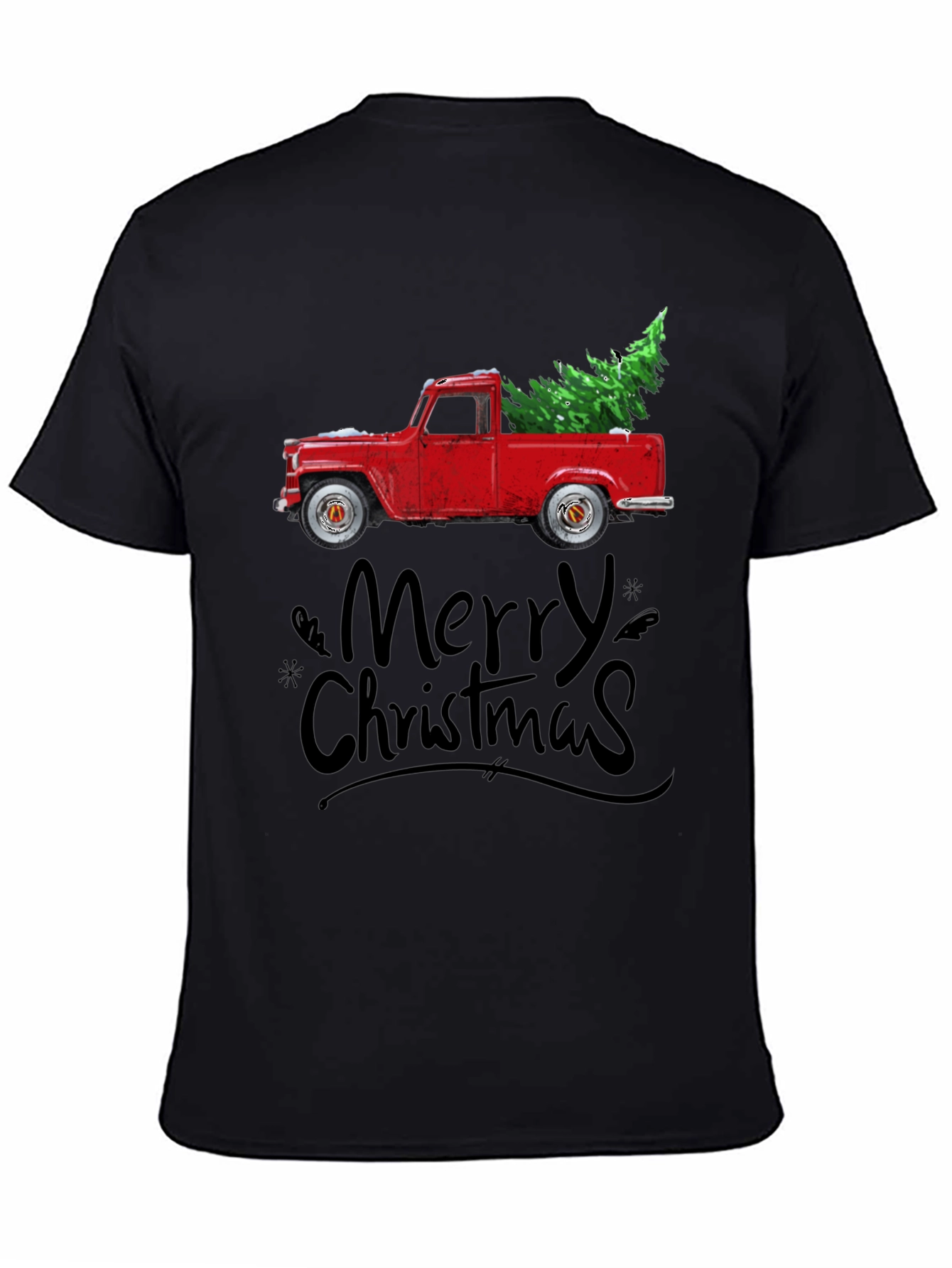Merry Christmas Truck Graphic Tee