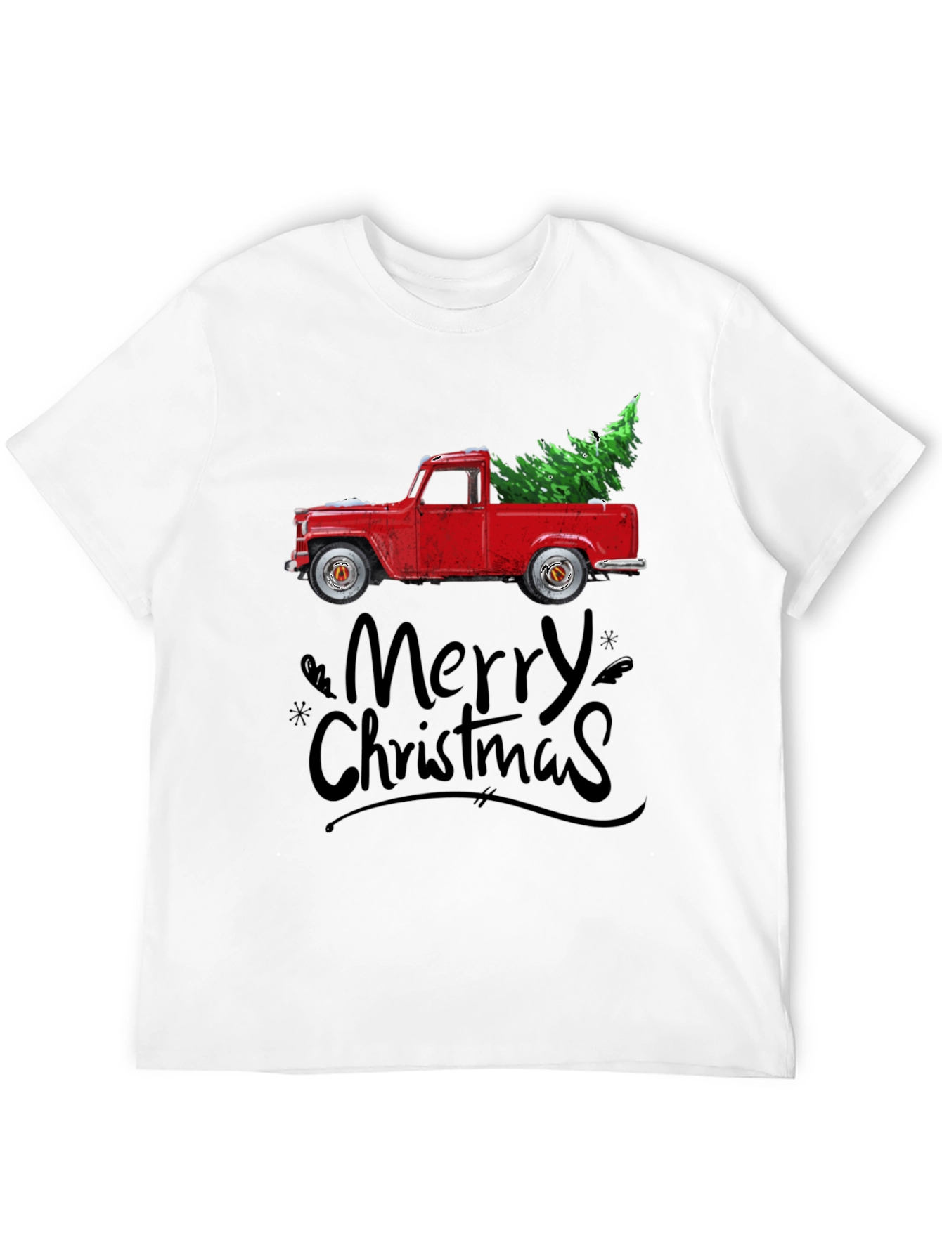 Merry Christmas Truck Graphic Tee
