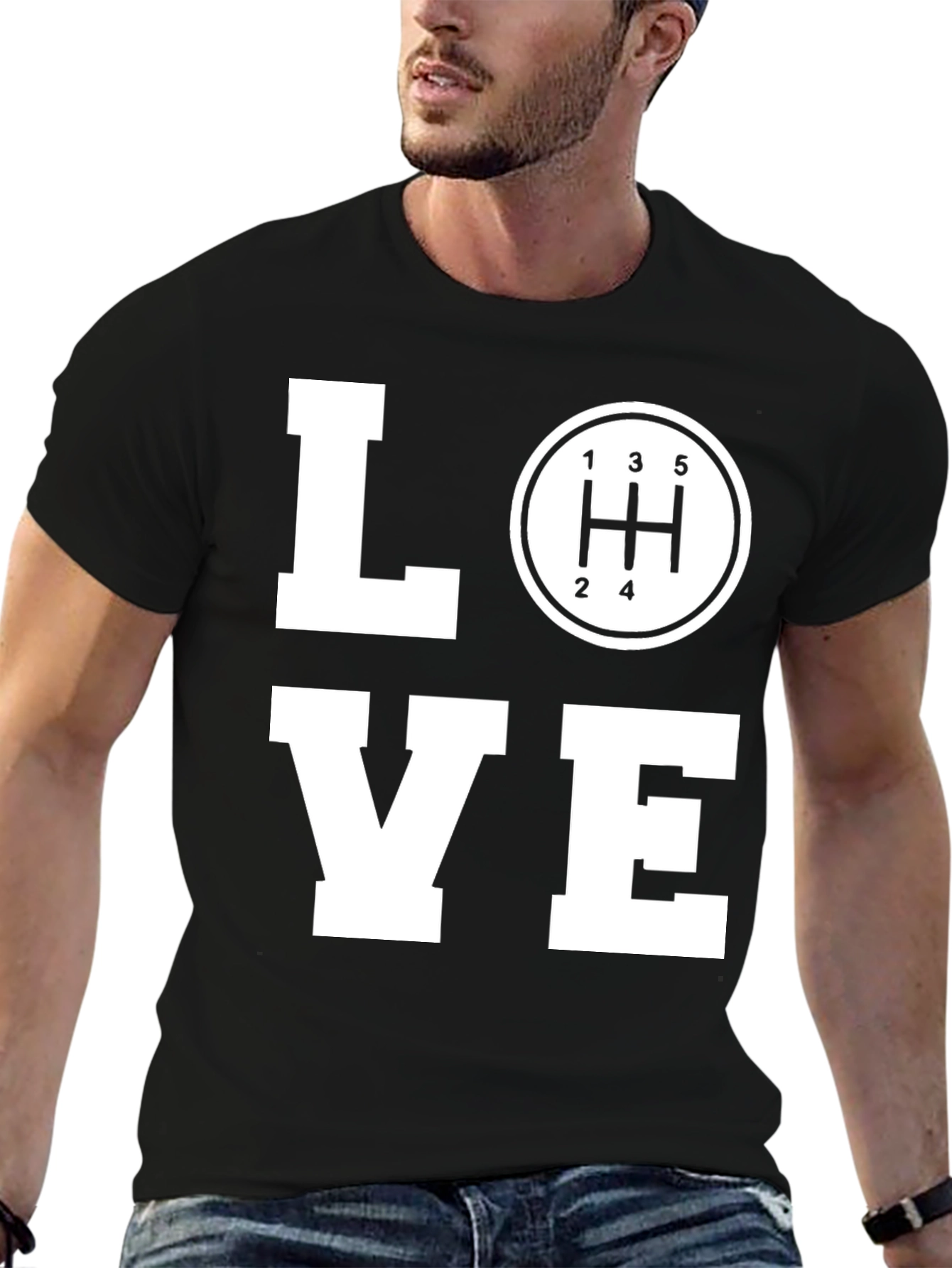 LOVE Manual Transmission Black T-Shirt