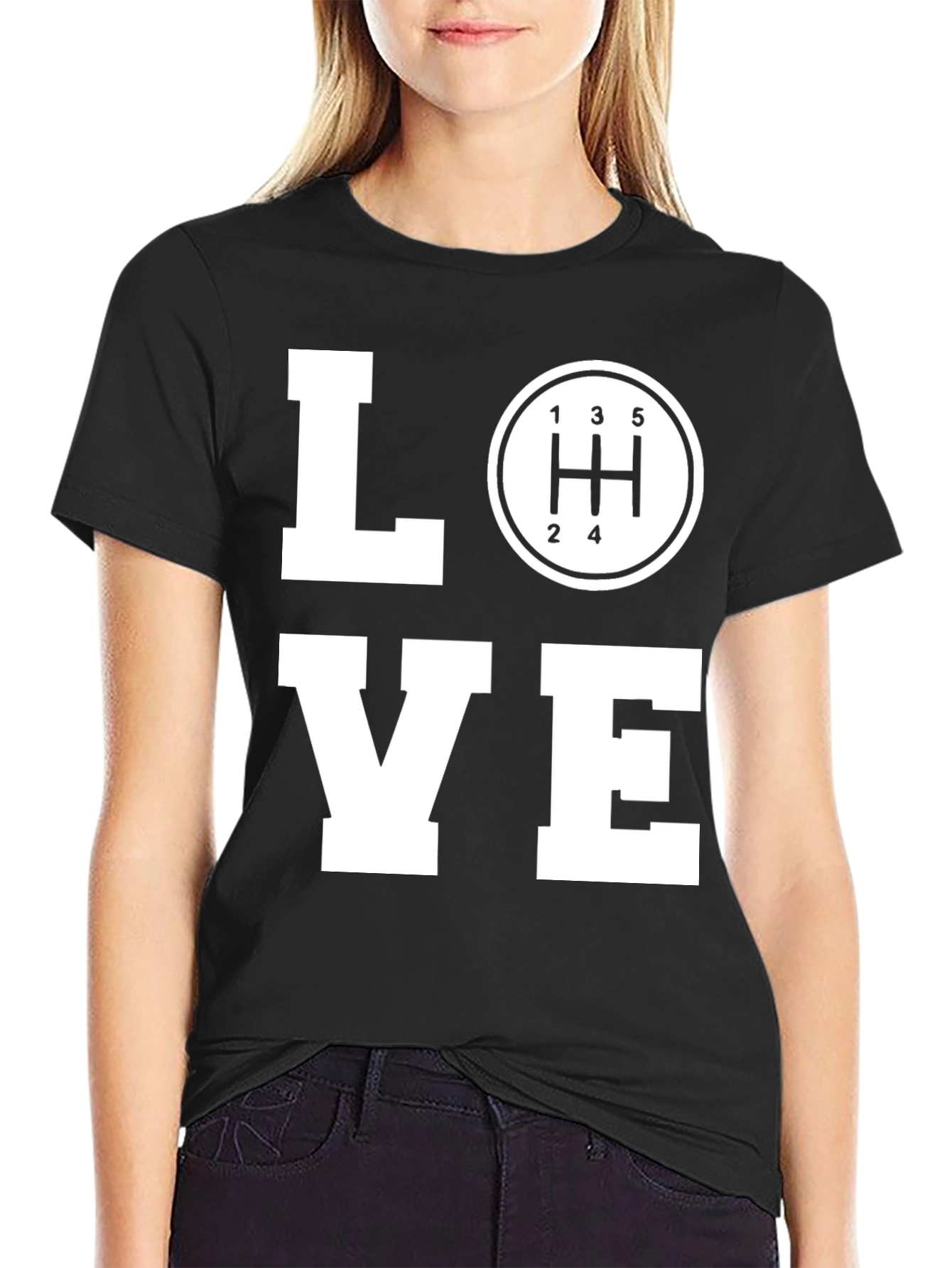 LOVE Manual Transmission Black T-Shirt