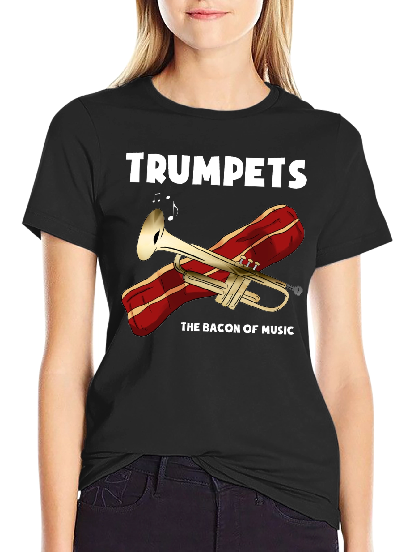 Trumpets The Bacon of Music T-Shirt