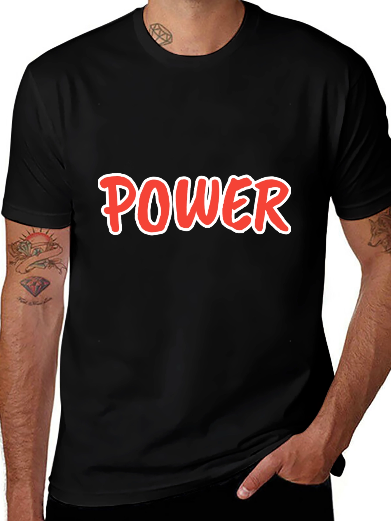 Power Graphic Tee - Bold Statement T-Shirt