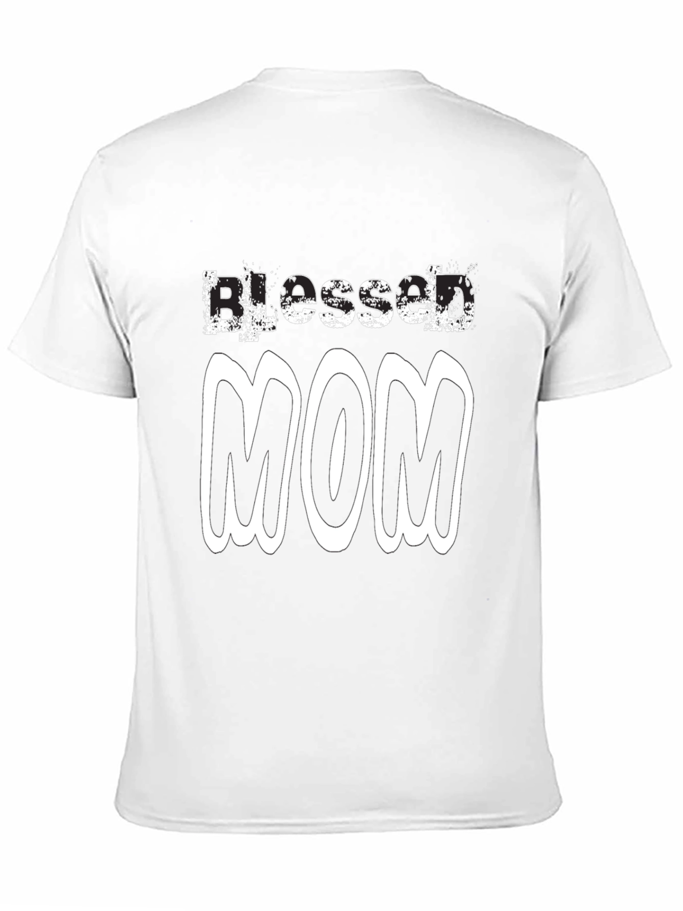 Blessed Mom Black T-Shirt - Gift for Mothers