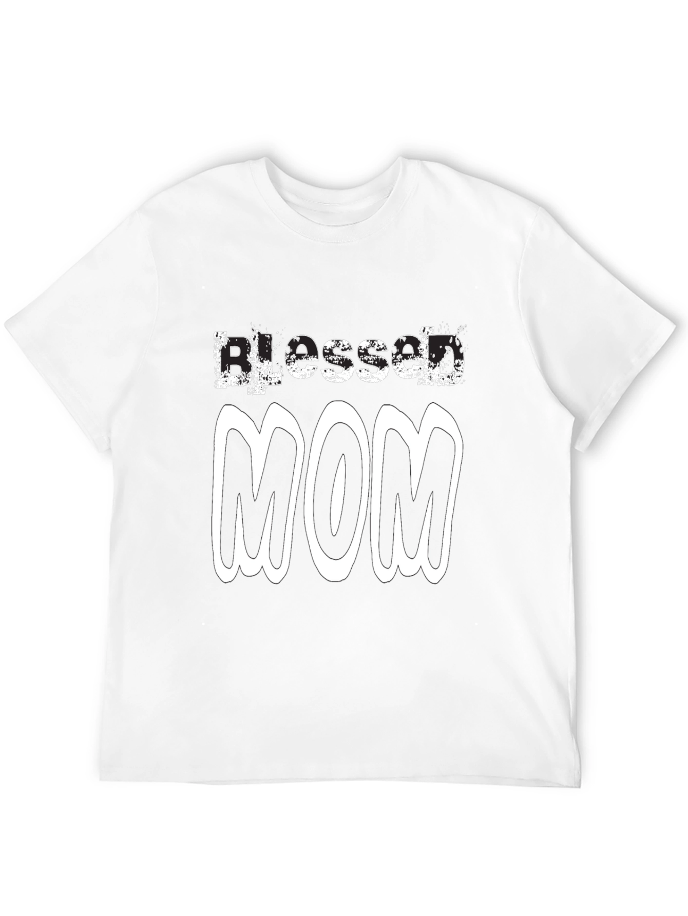 Blessed Mom Black T-Shirt - Gift for Mothers