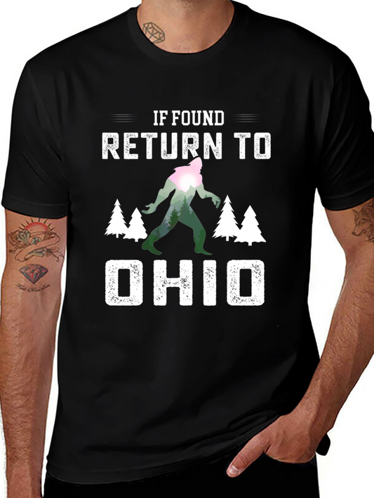 If Found Return To Ohio Bigfoot T-Shirt