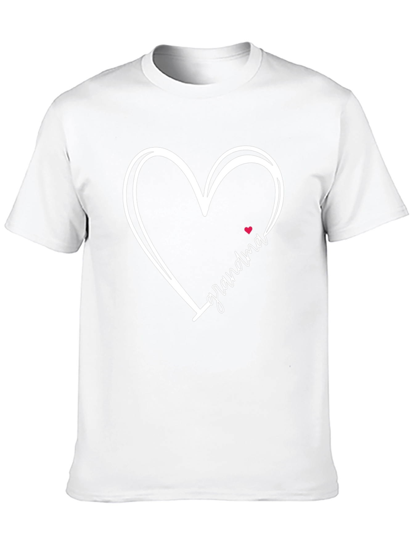 Grandma Heart Graphic Tee - Black