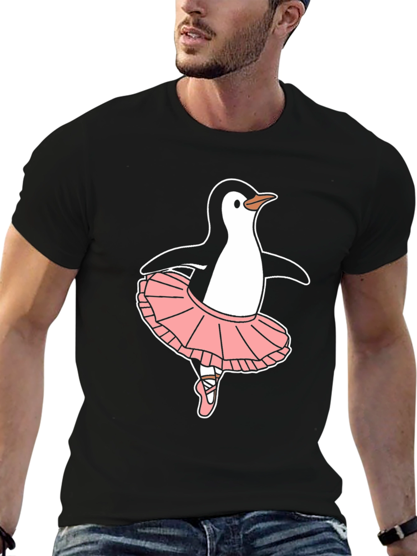 Penguin Ballerina Black T-Shirt