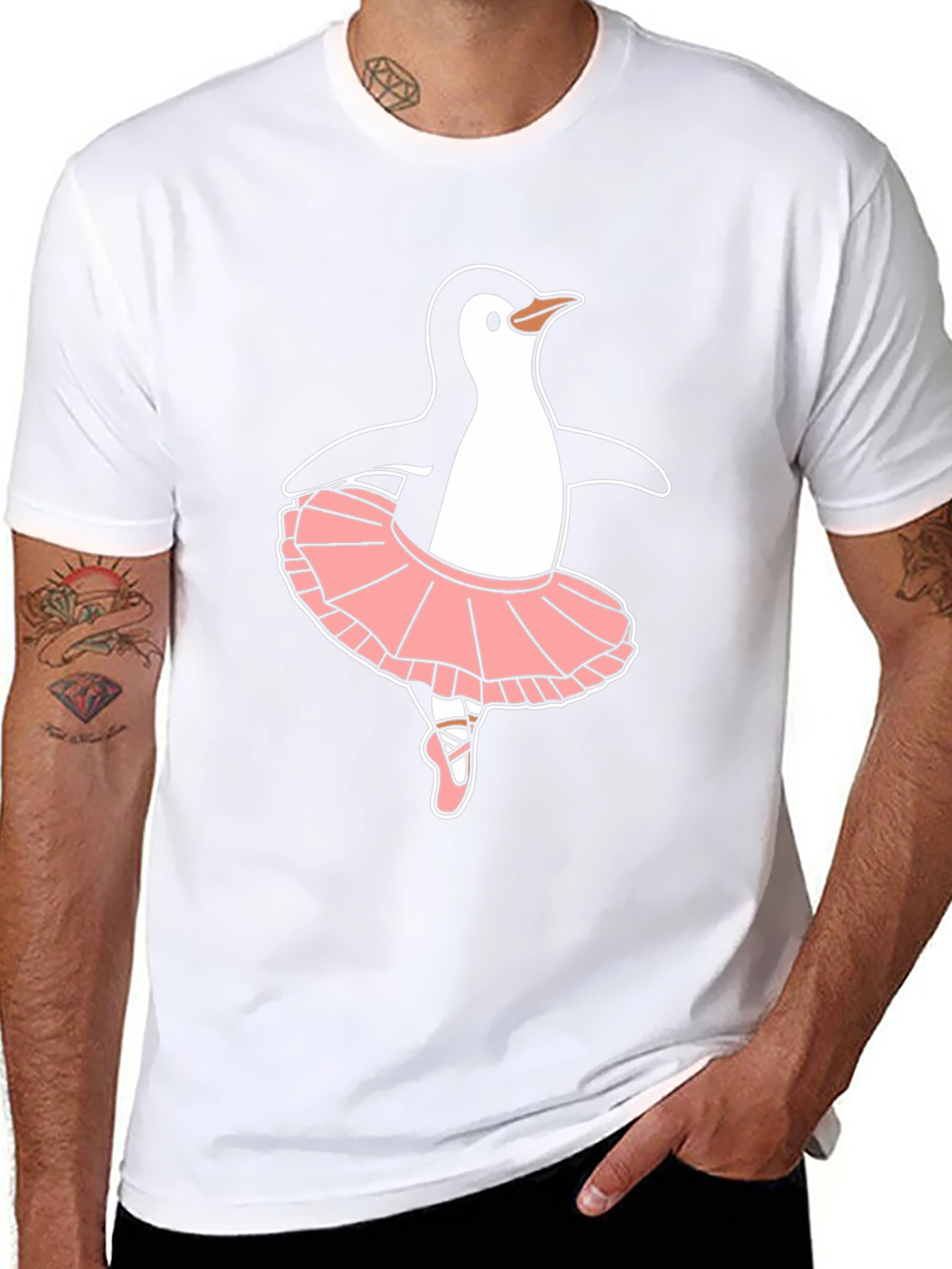 Penguin Ballerina Black T-Shirt