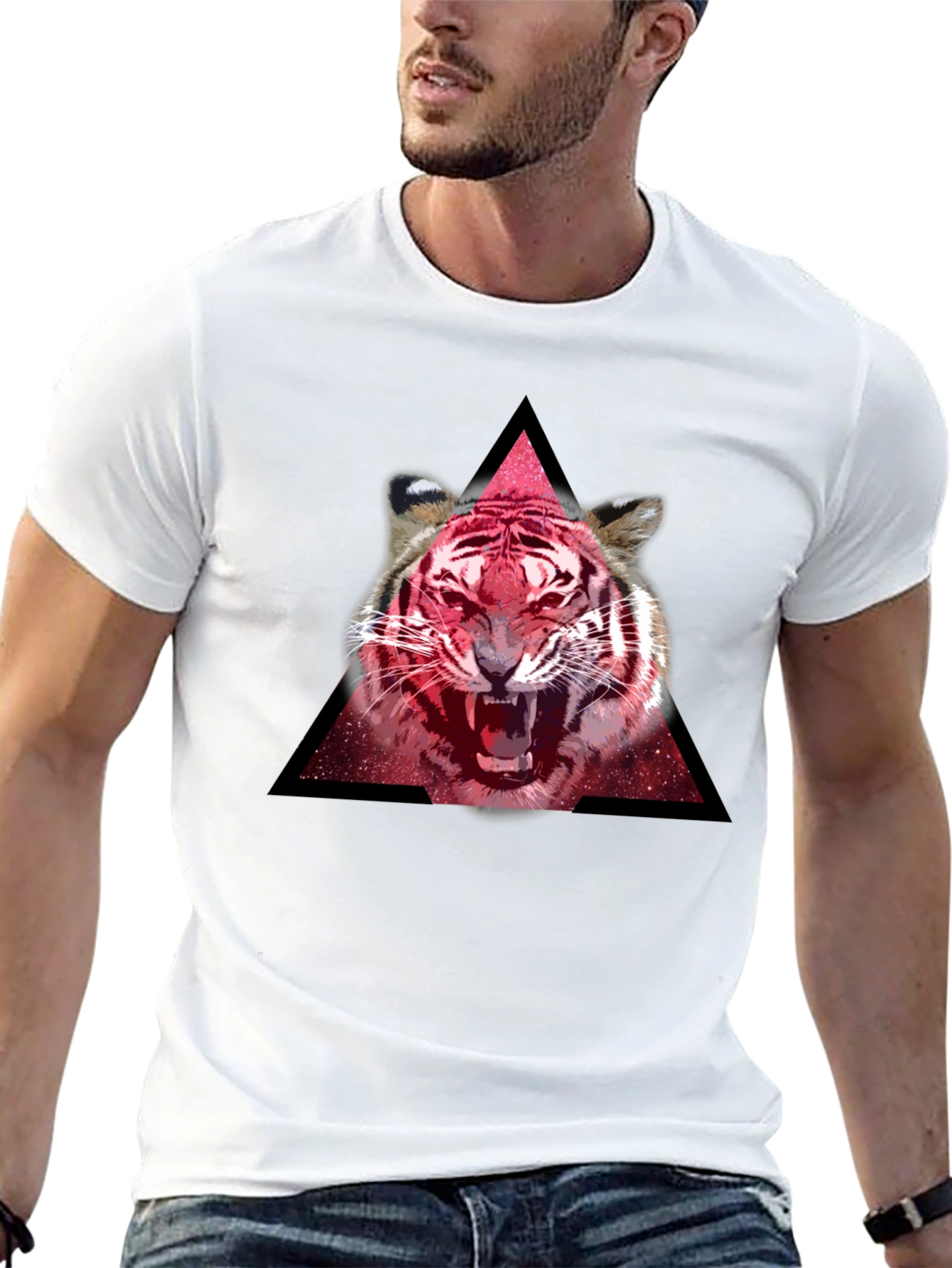 Tiger Graphic T-Shirt - Bold Animal Print Tee