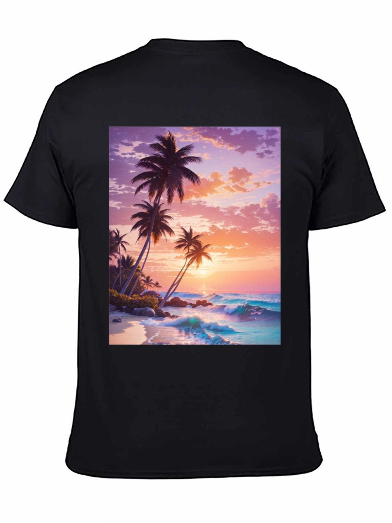 Sunset Palm Tree Graphic Tee