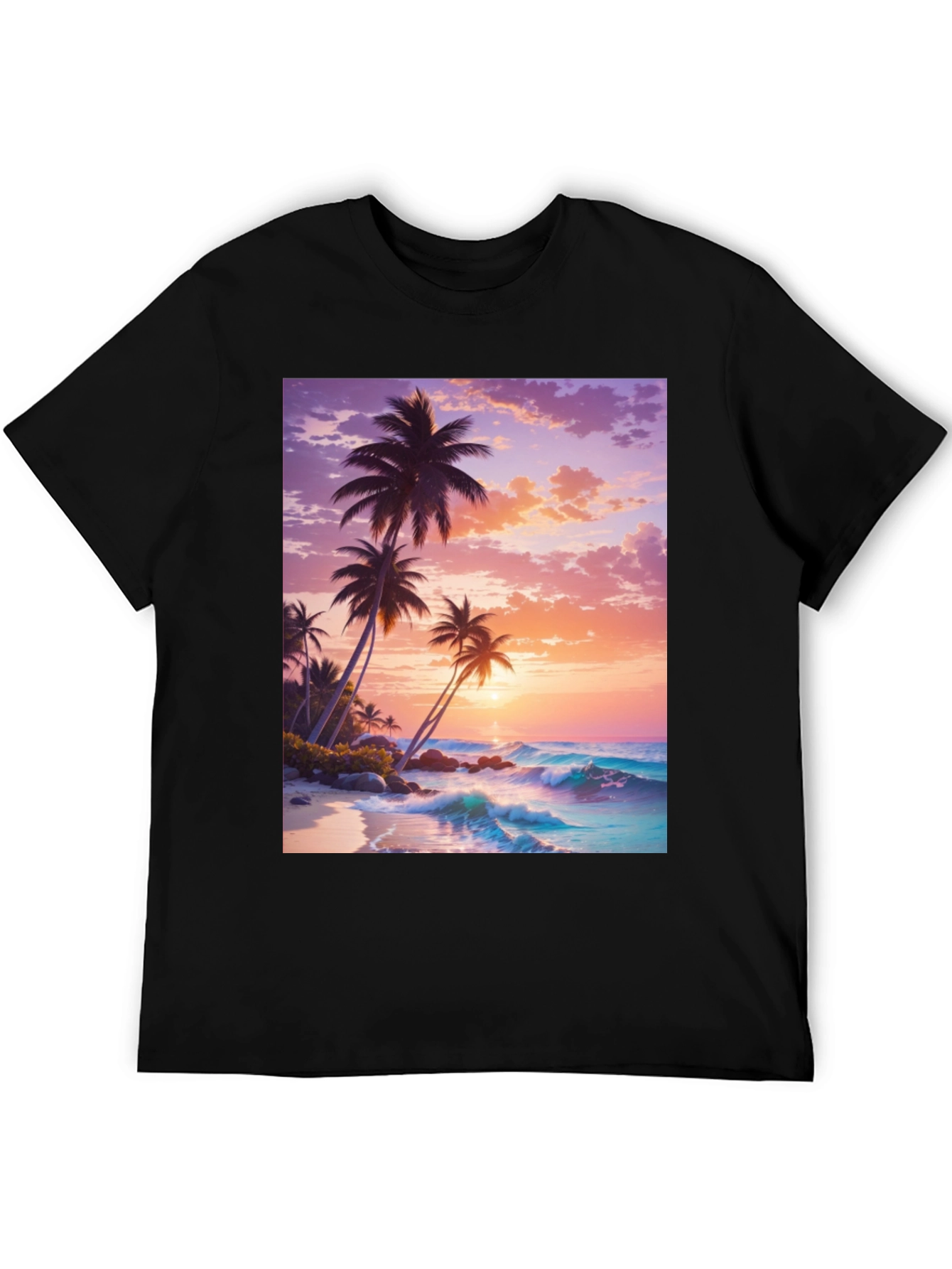 Sunset Palm Tree Graphic Tee