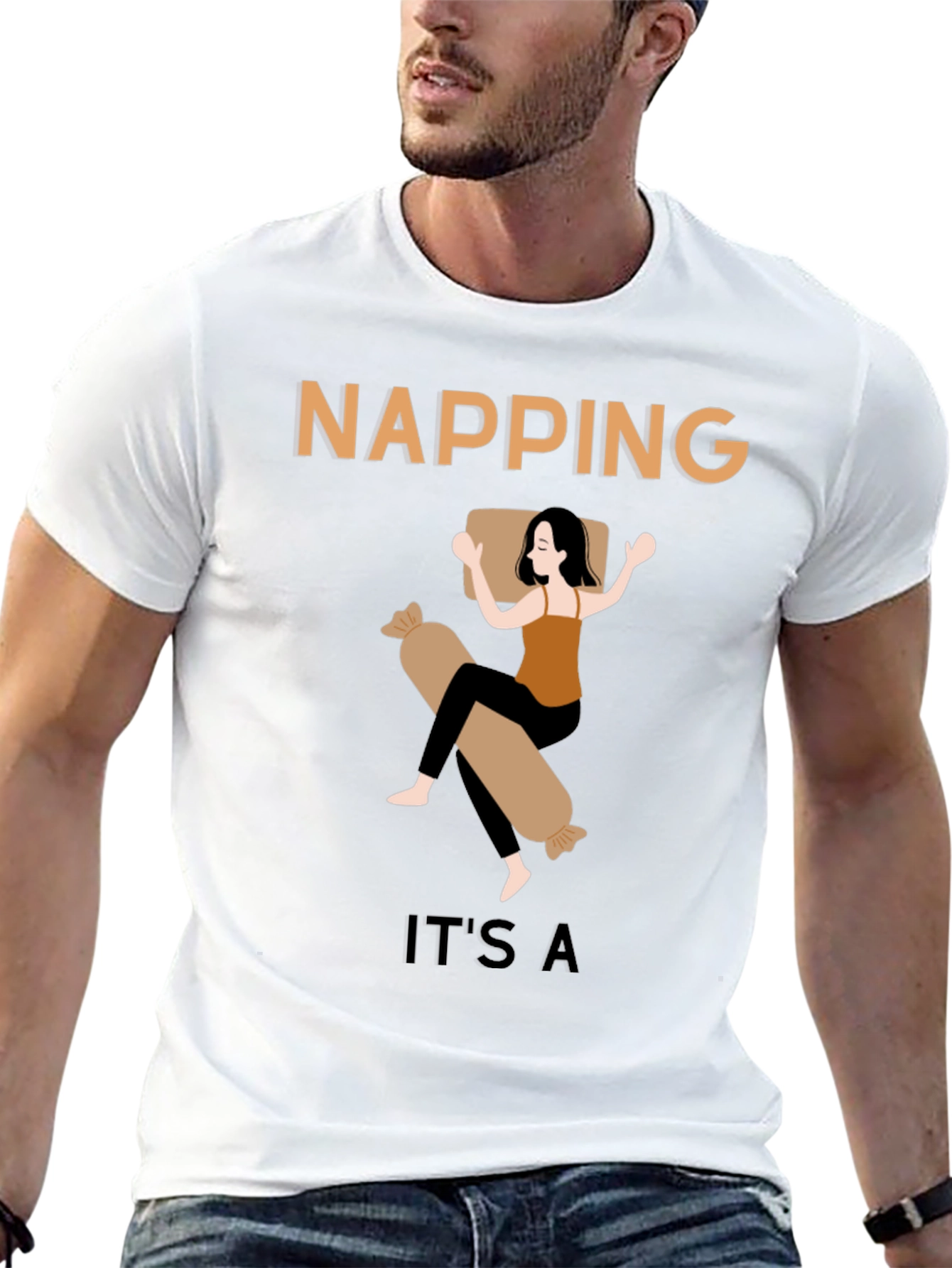 Napping T-Shirt - Unisex Cotton Tee