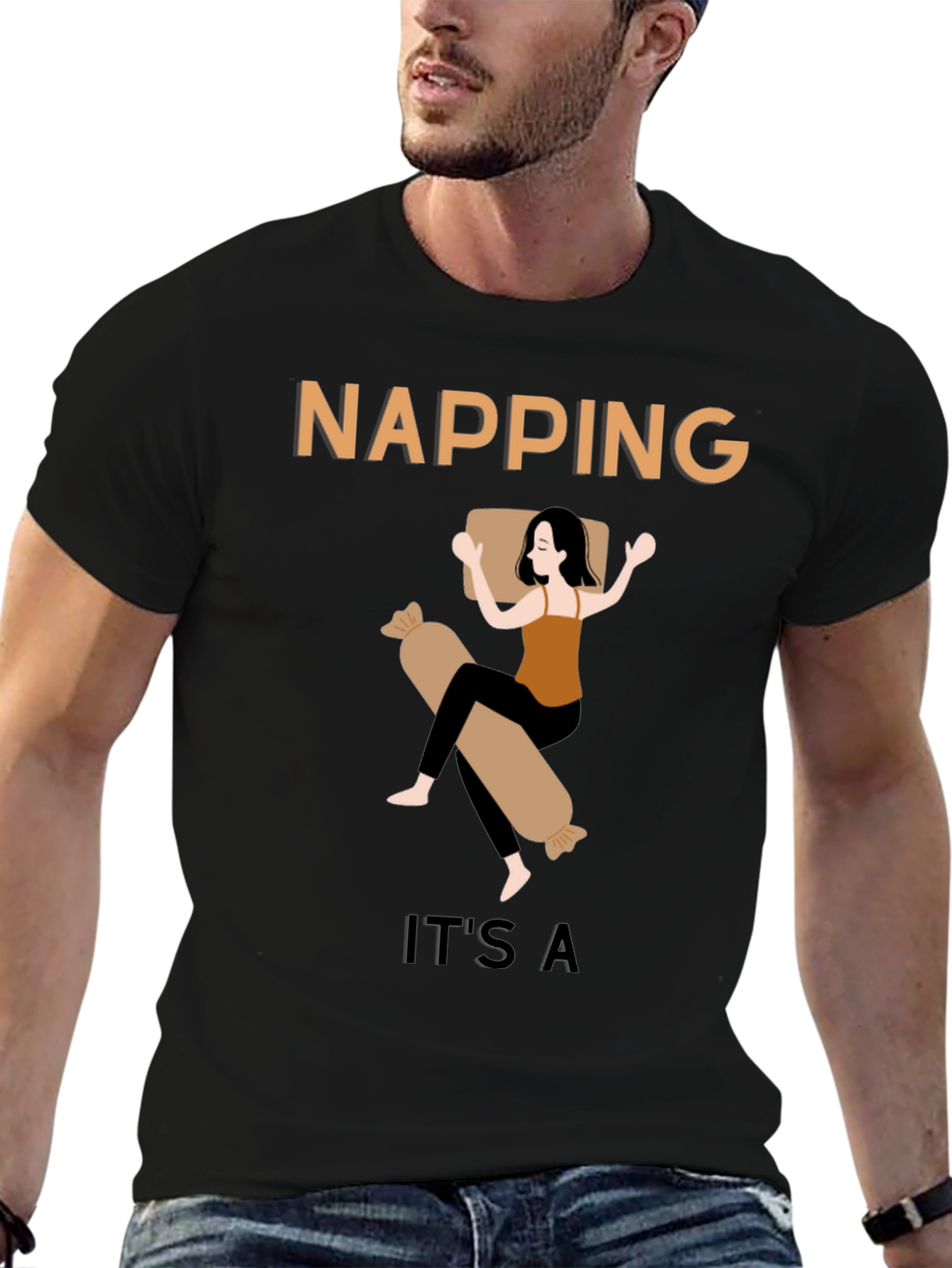 Napping T-Shirt - Unisex Cotton Tee
