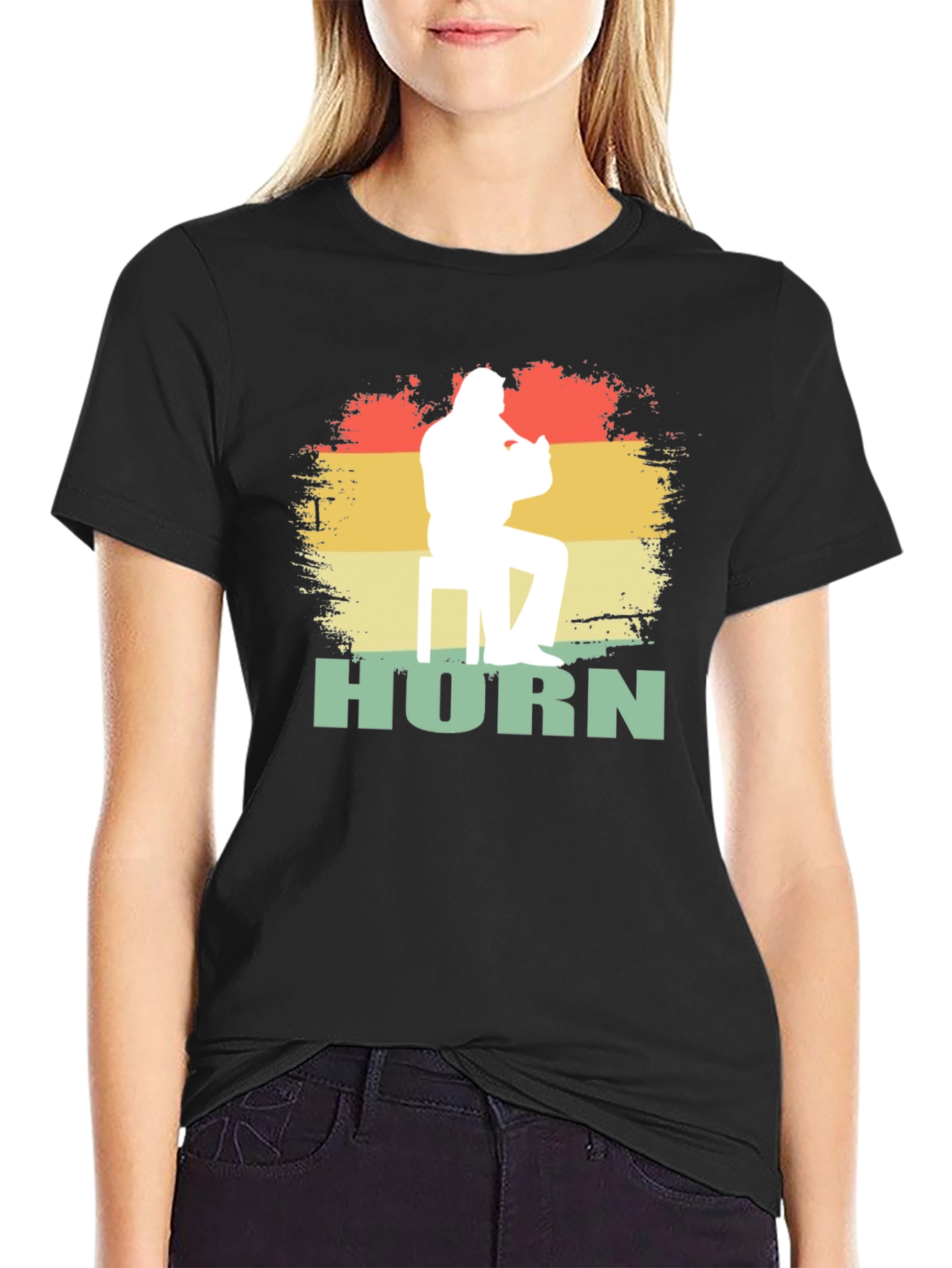 Horn Player Graphic T-Shirt