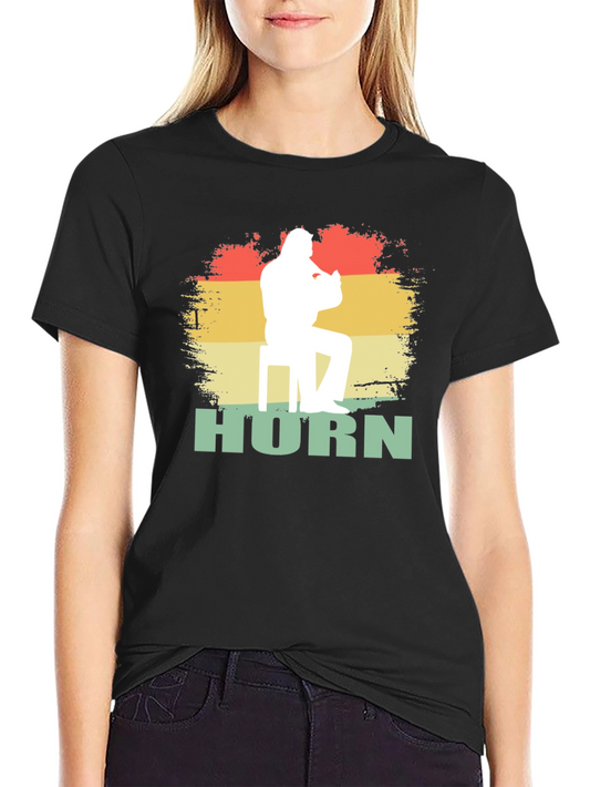 Horn Player Graphic T-Shirt