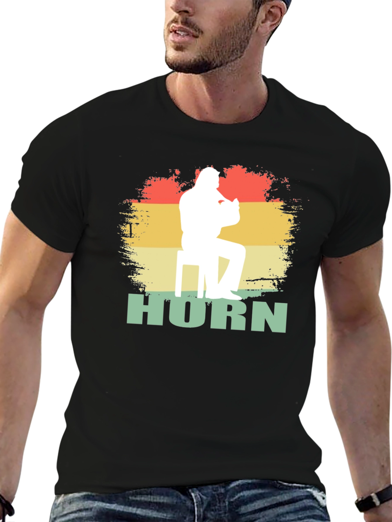 Horn Player Graphic T-Shirt