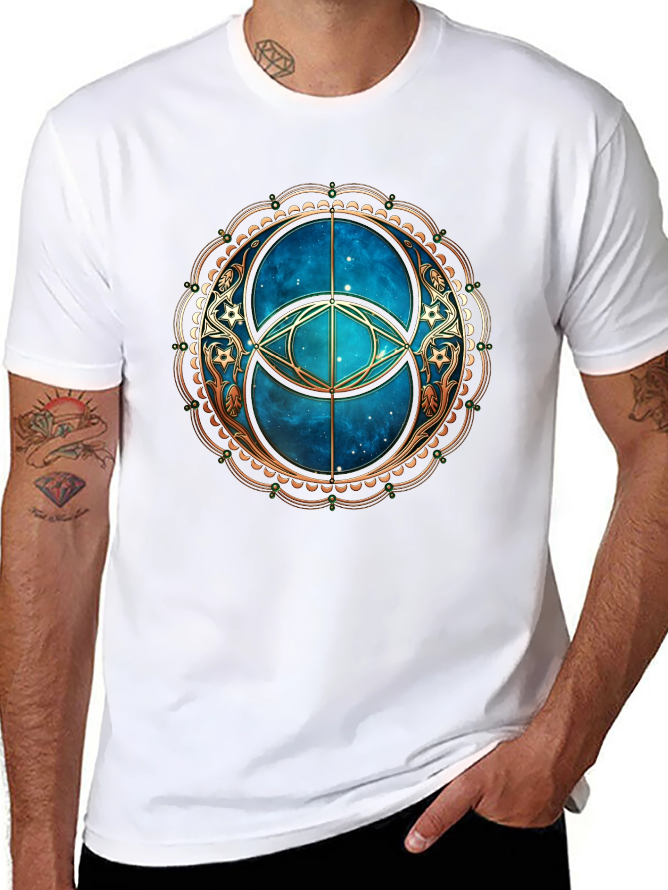 Mystic Circle Graphic Tee - Black T-Shirt