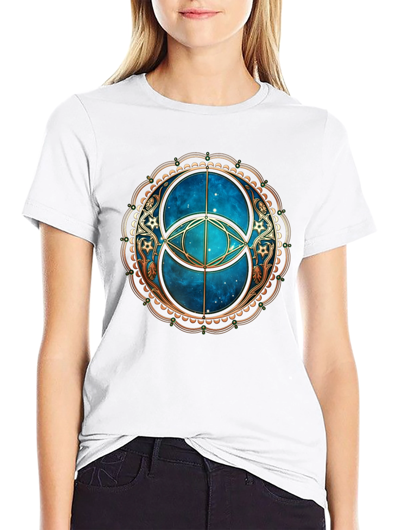 Mystic Circle Graphic Tee - Black T-Shirt