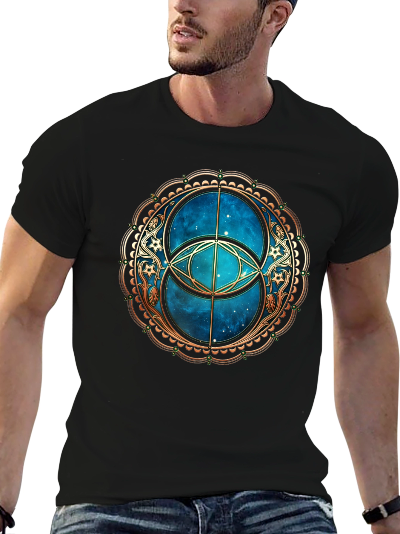 Mystic Circle Graphic Tee - Black T-Shirt