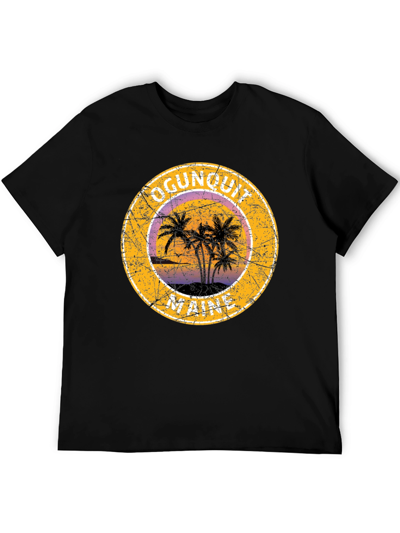 Ogunquit Maine Palm Tree Graphic T-Shirt