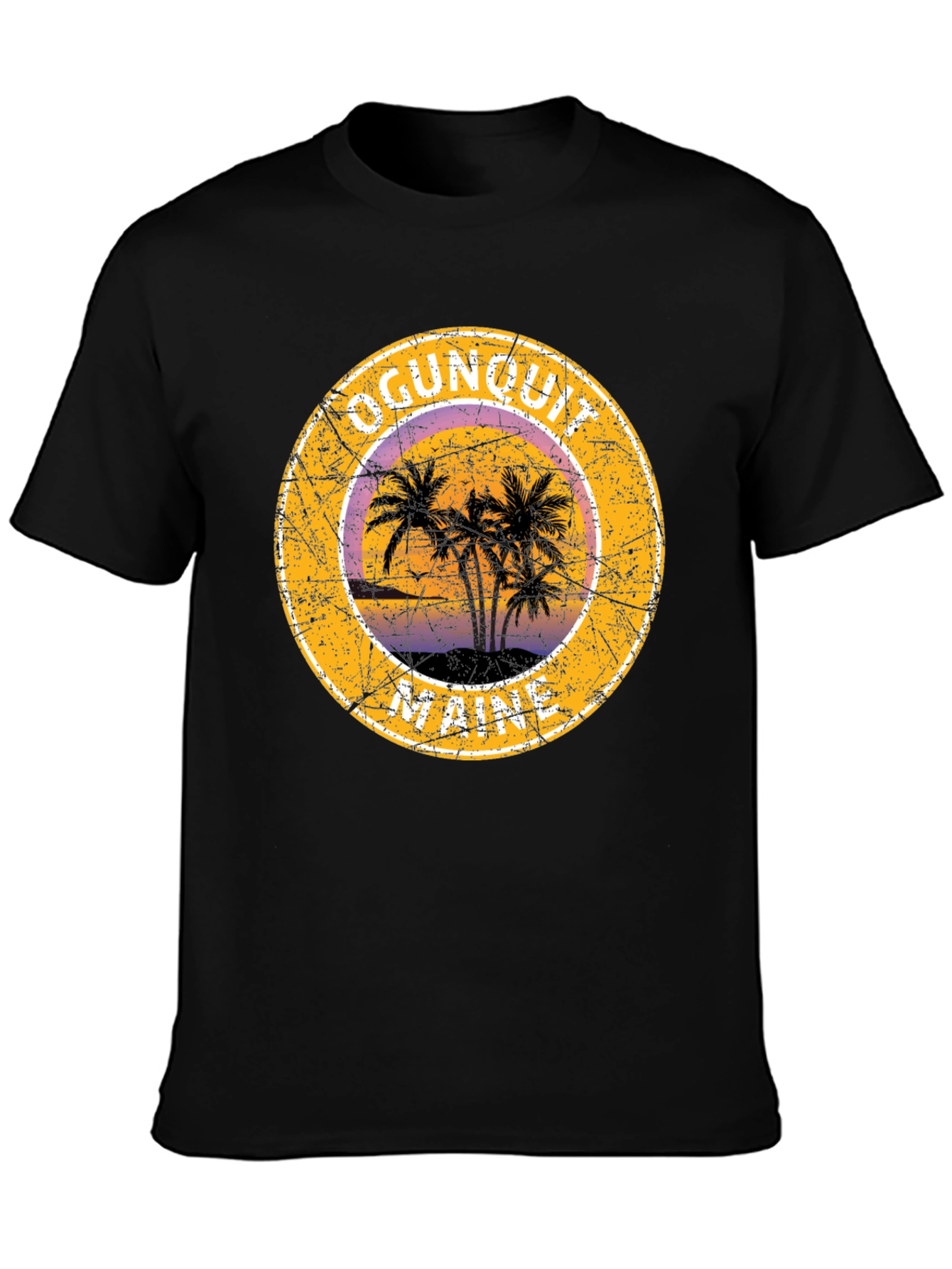 Ogunquit Maine Palm Tree Graphic T-Shirt