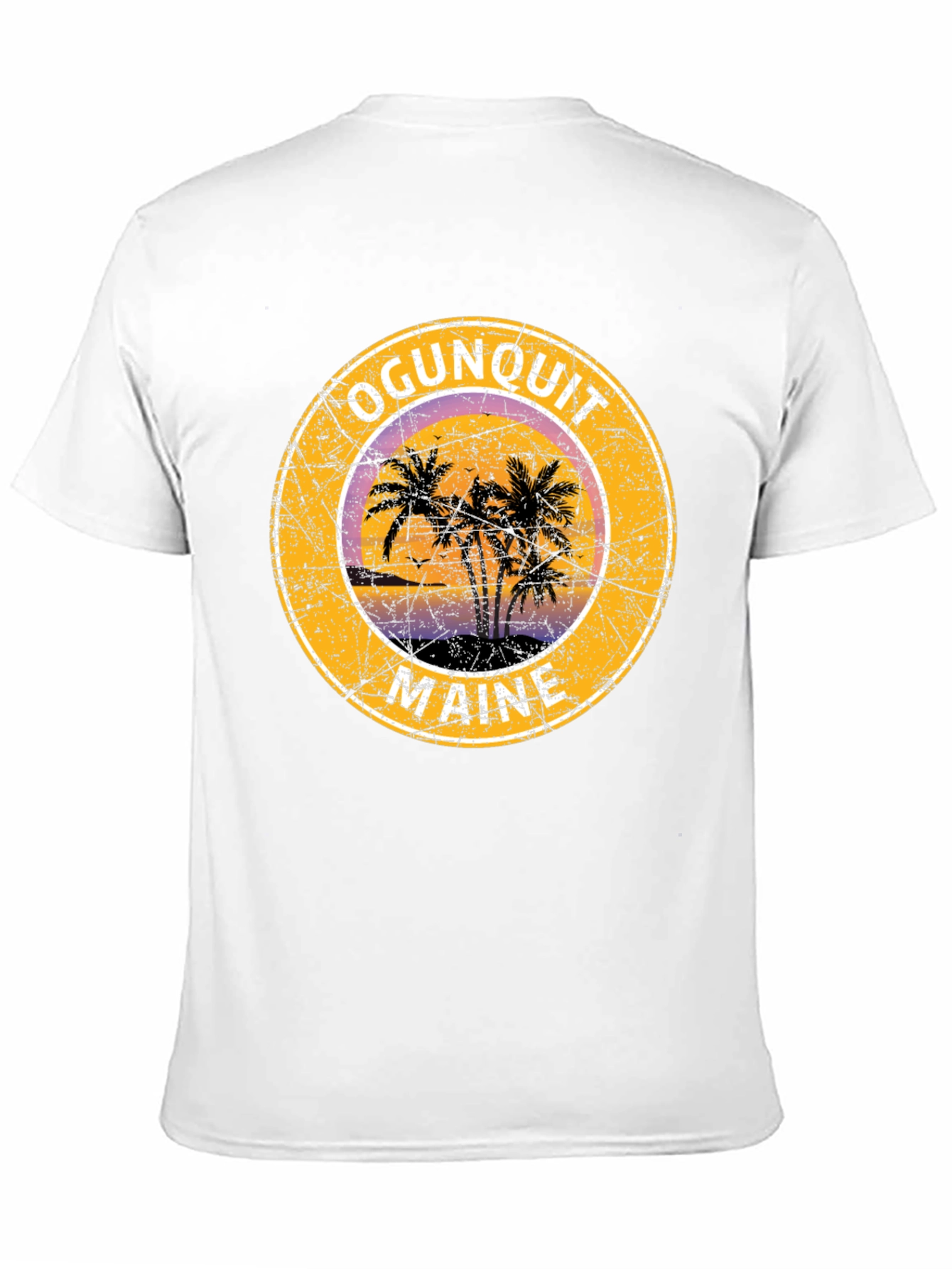 Ogunquit Maine Palm Tree Graphic T-Shirt