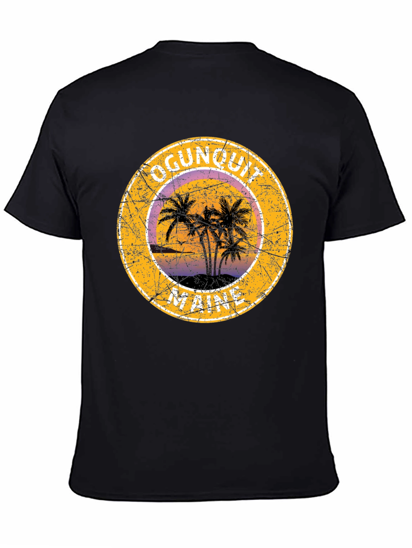 Ogunquit Maine Palm Tree Graphic T-Shirt