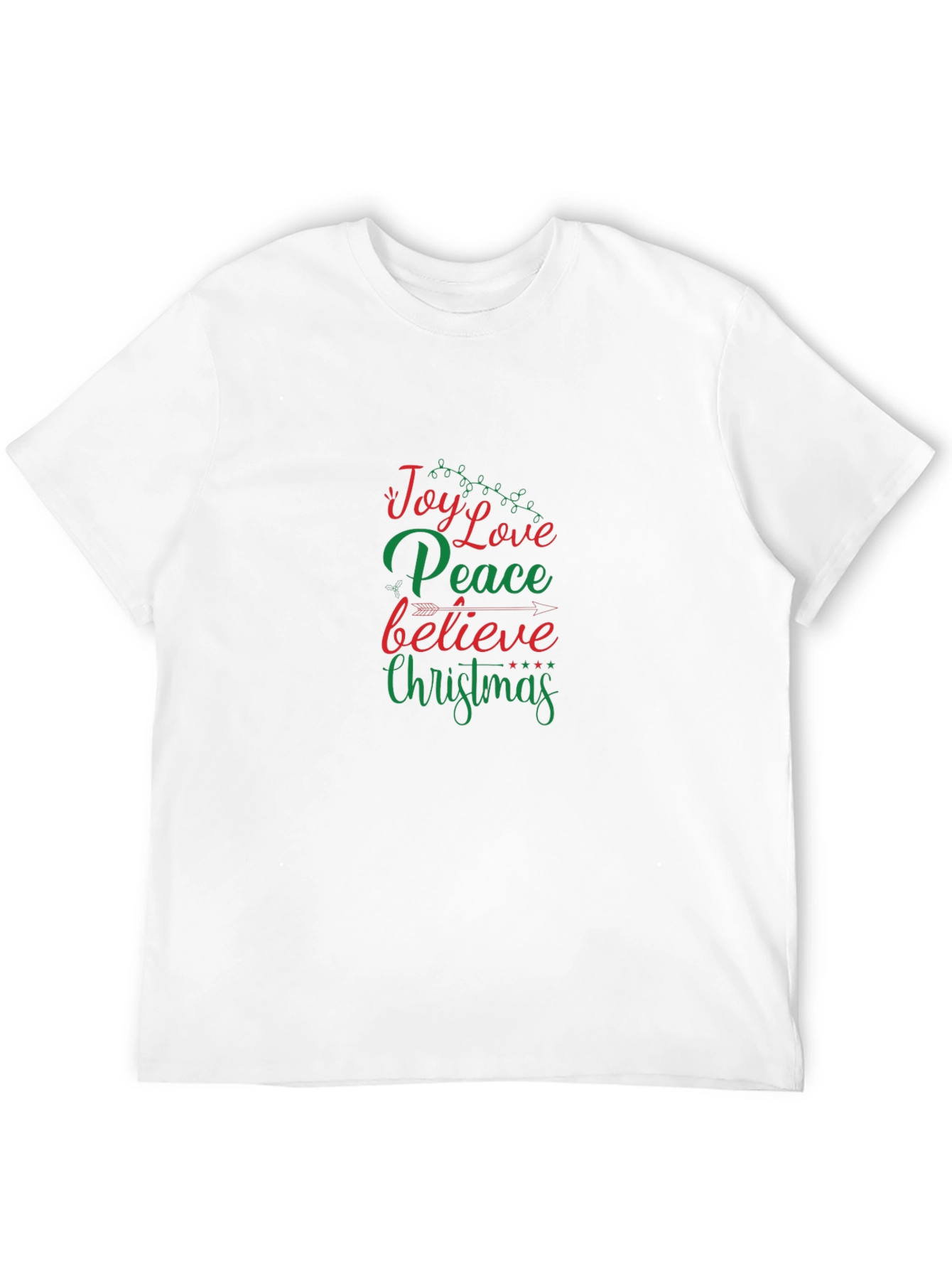 Holiday Cheer T-Shirt - Joy Love Peace