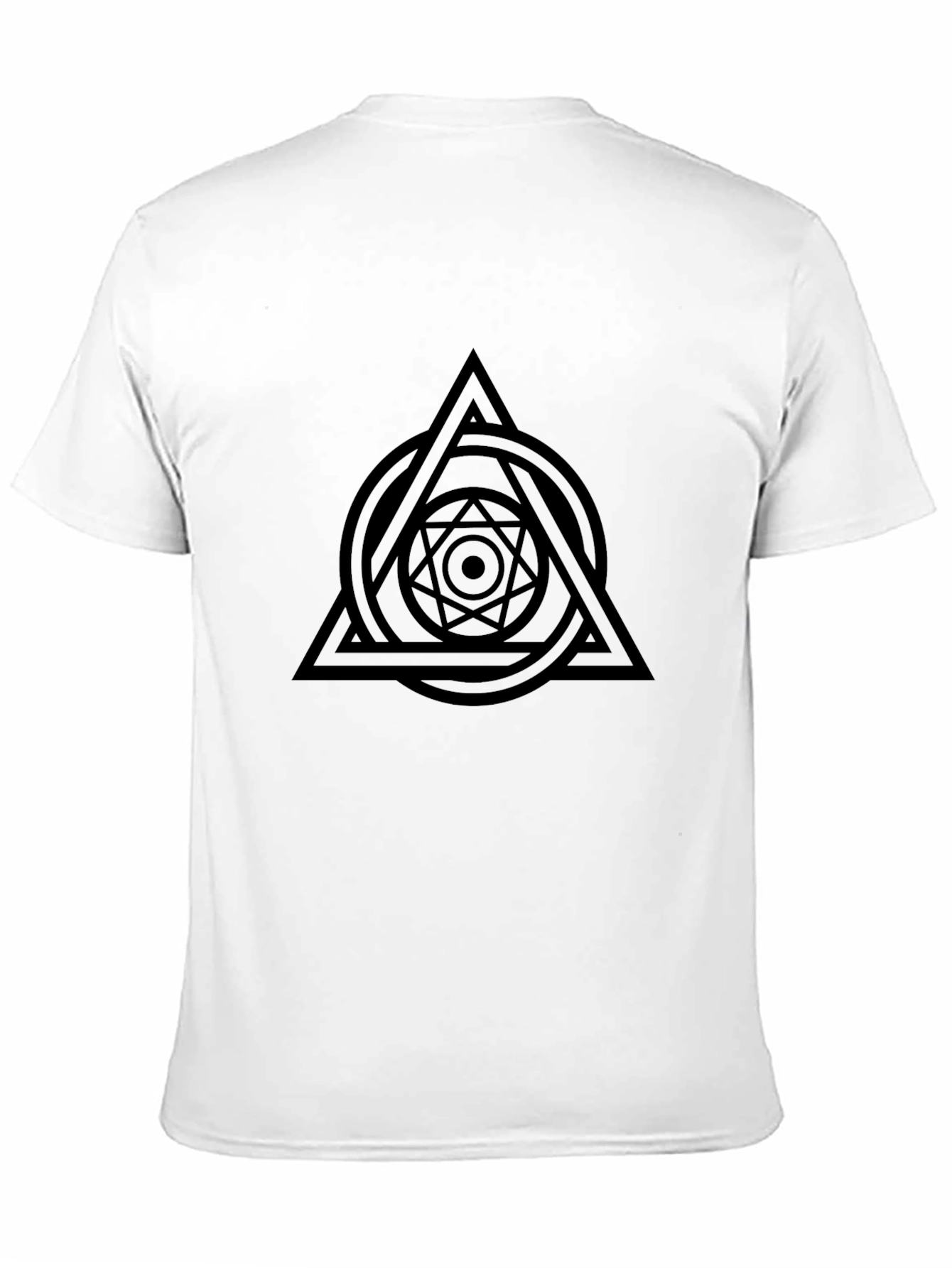 Geometric Symbol Black T-Shirt