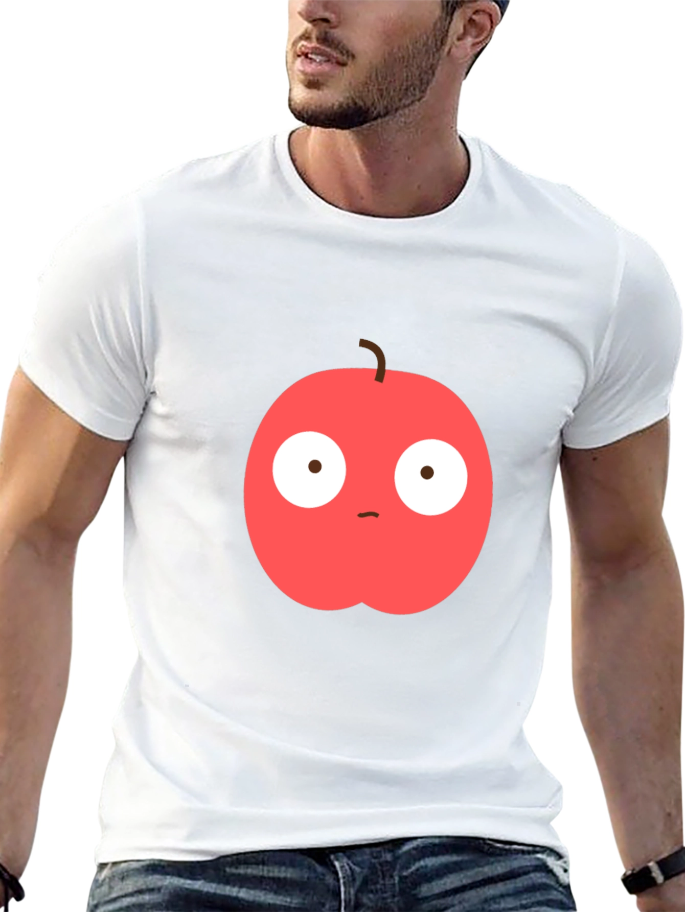 Funny Apple Graphic T-Shirt - Unisex Casual Wear
