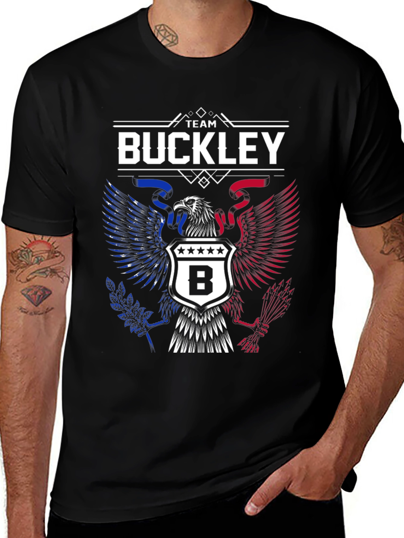 Team Buckley Eagle Patriotic T-Shirt