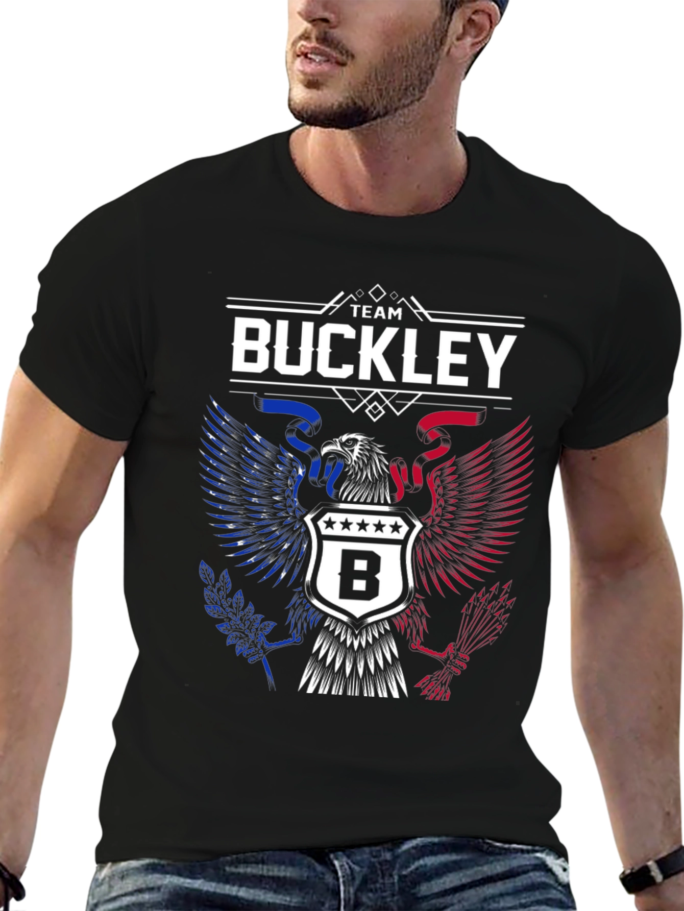 Team Buckley Eagle Patriotic T-Shirt