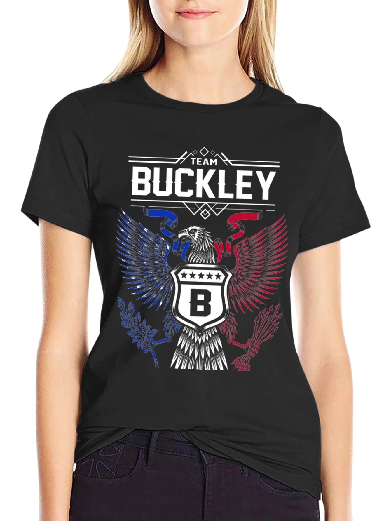 Team Buckley Eagle Patriotic T-Shirt