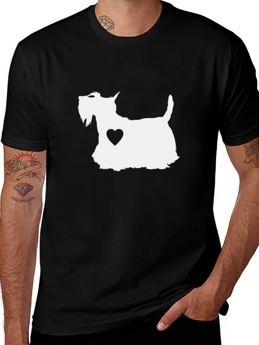 Dog Heart T-Shirt: Trendy Casual Tee