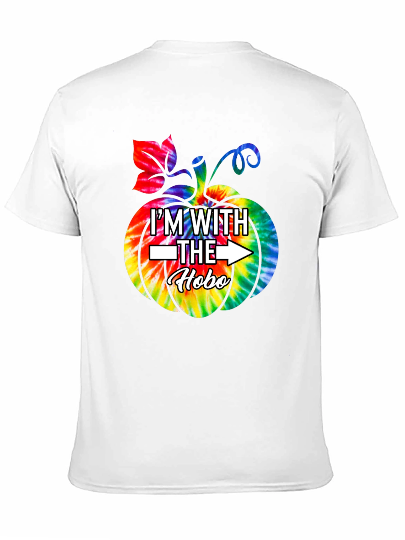 Im With the Hobo Tie Dye Pumpkin T-Shirt