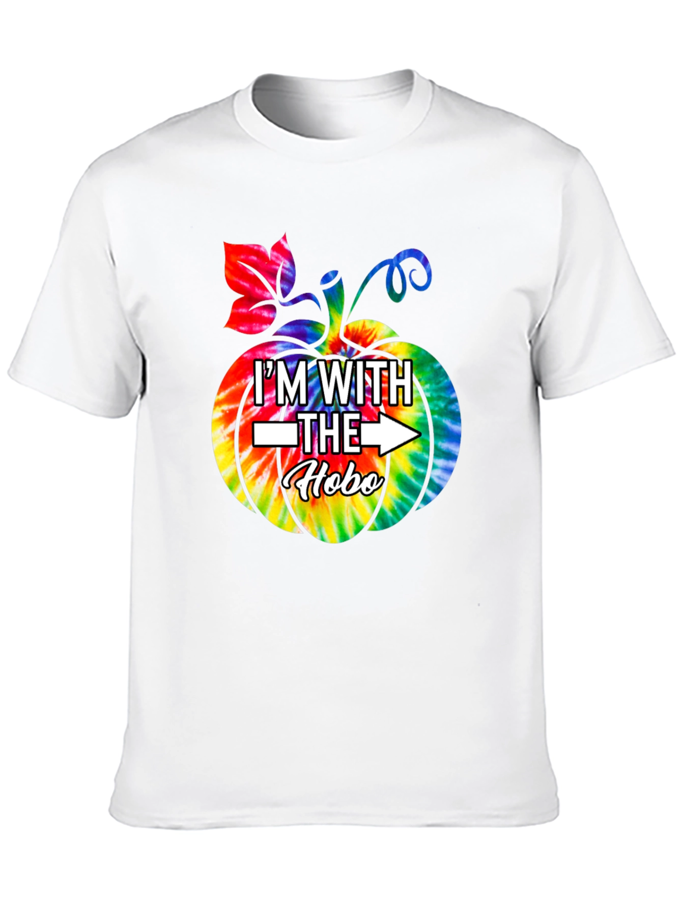 Im With the Hobo Tie Dye Pumpkin T-Shirt