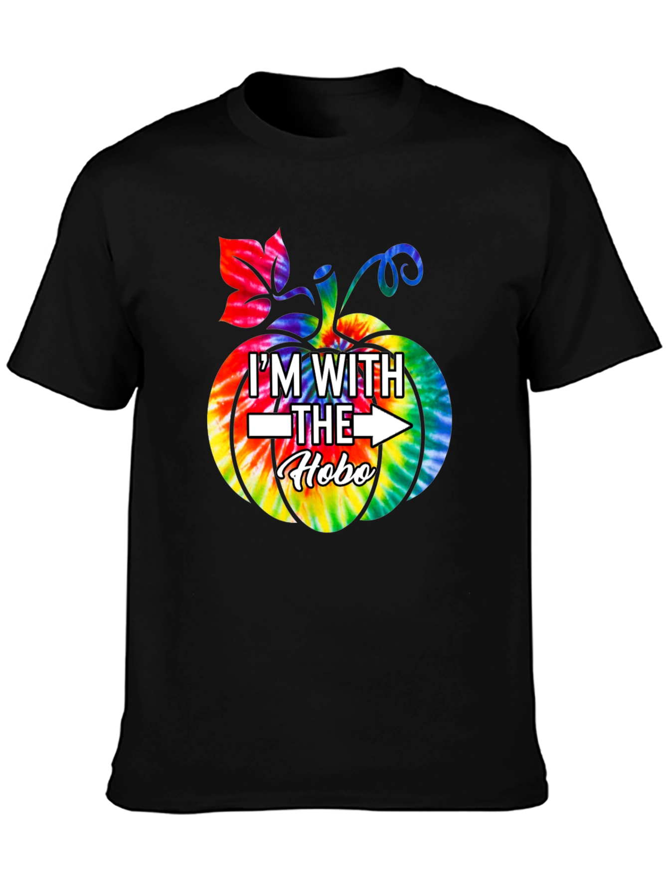 Im With the Hobo Tie Dye Pumpkin T-Shirt
