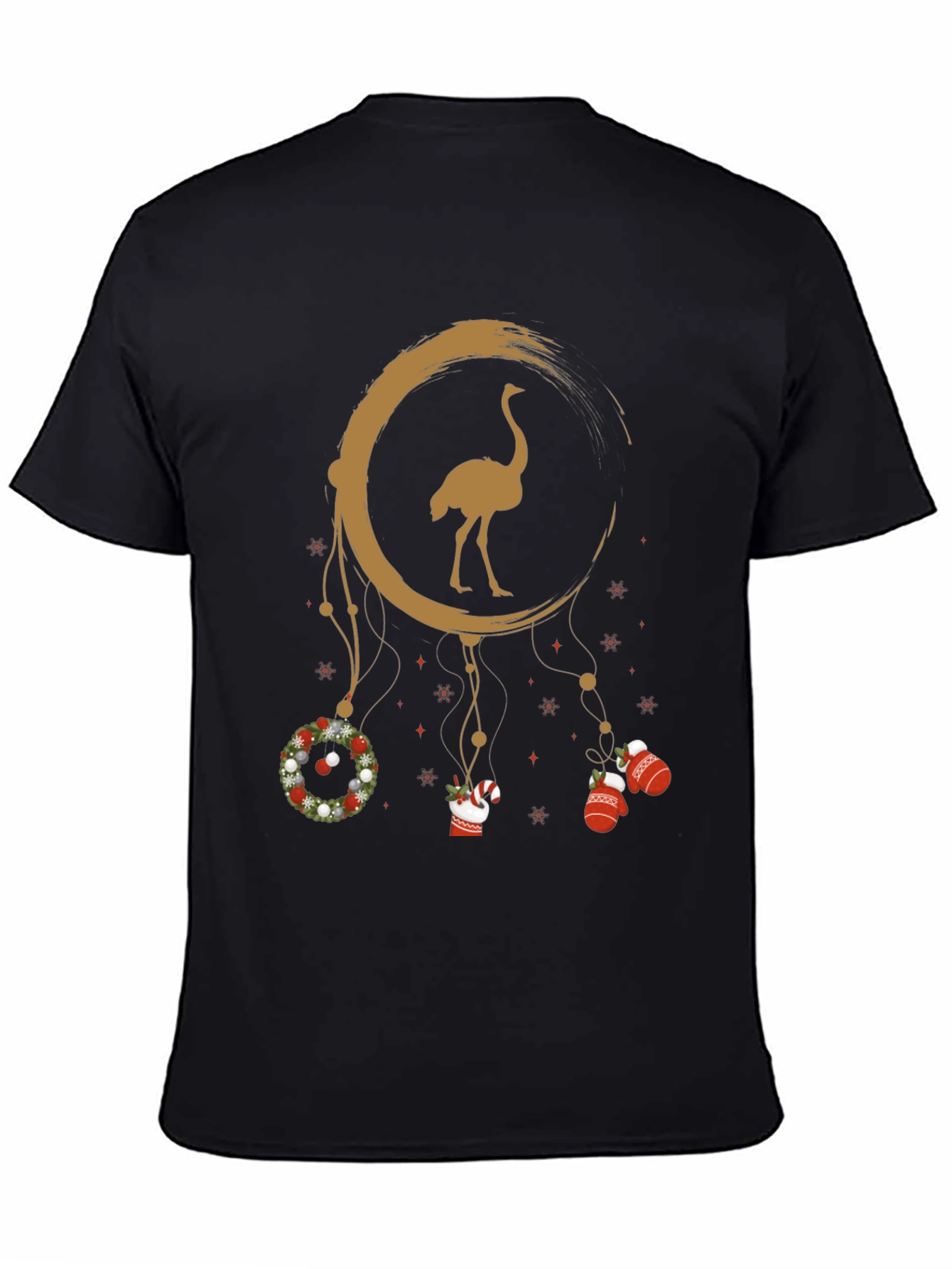 Ostrich Dreamcatcher Christmas Graphic Tee