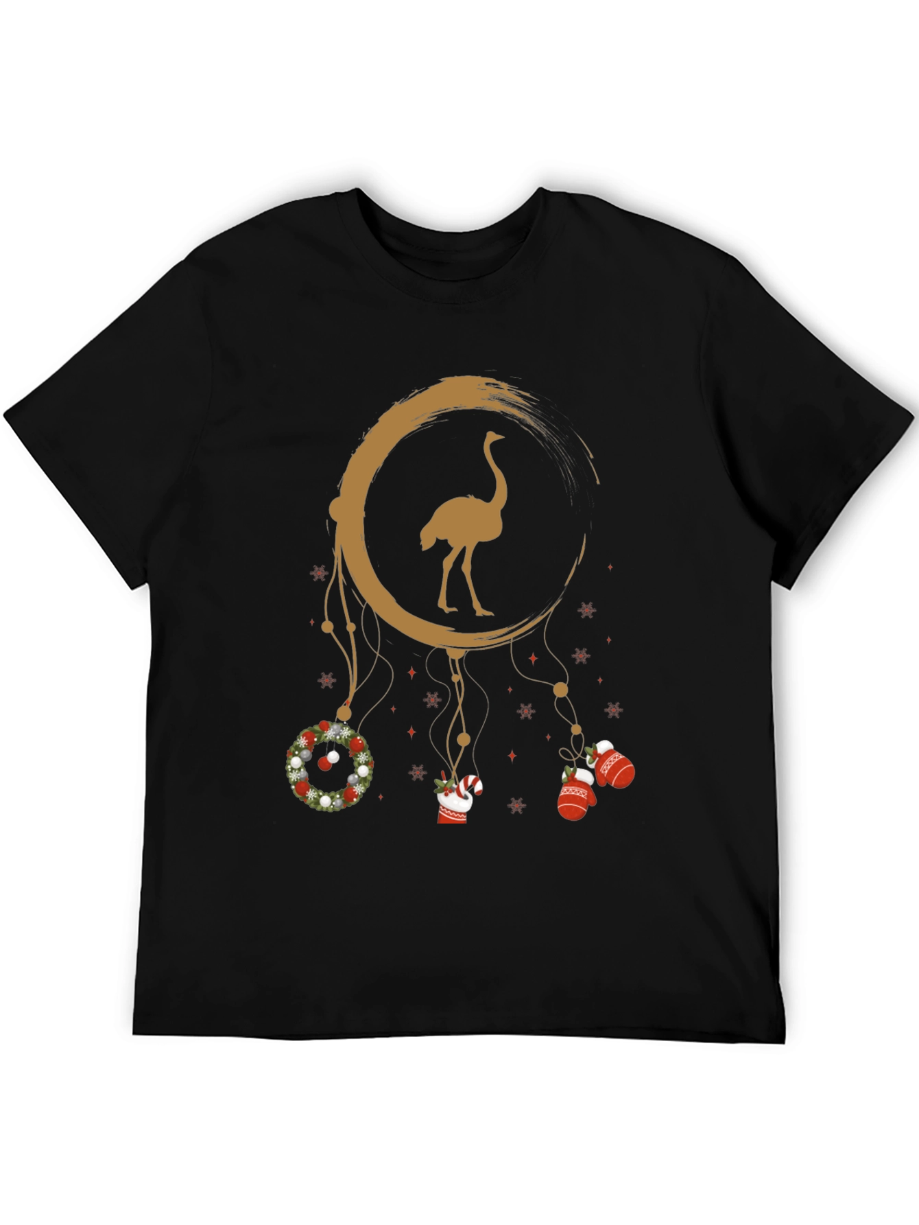 Ostrich Dreamcatcher Christmas Graphic Tee