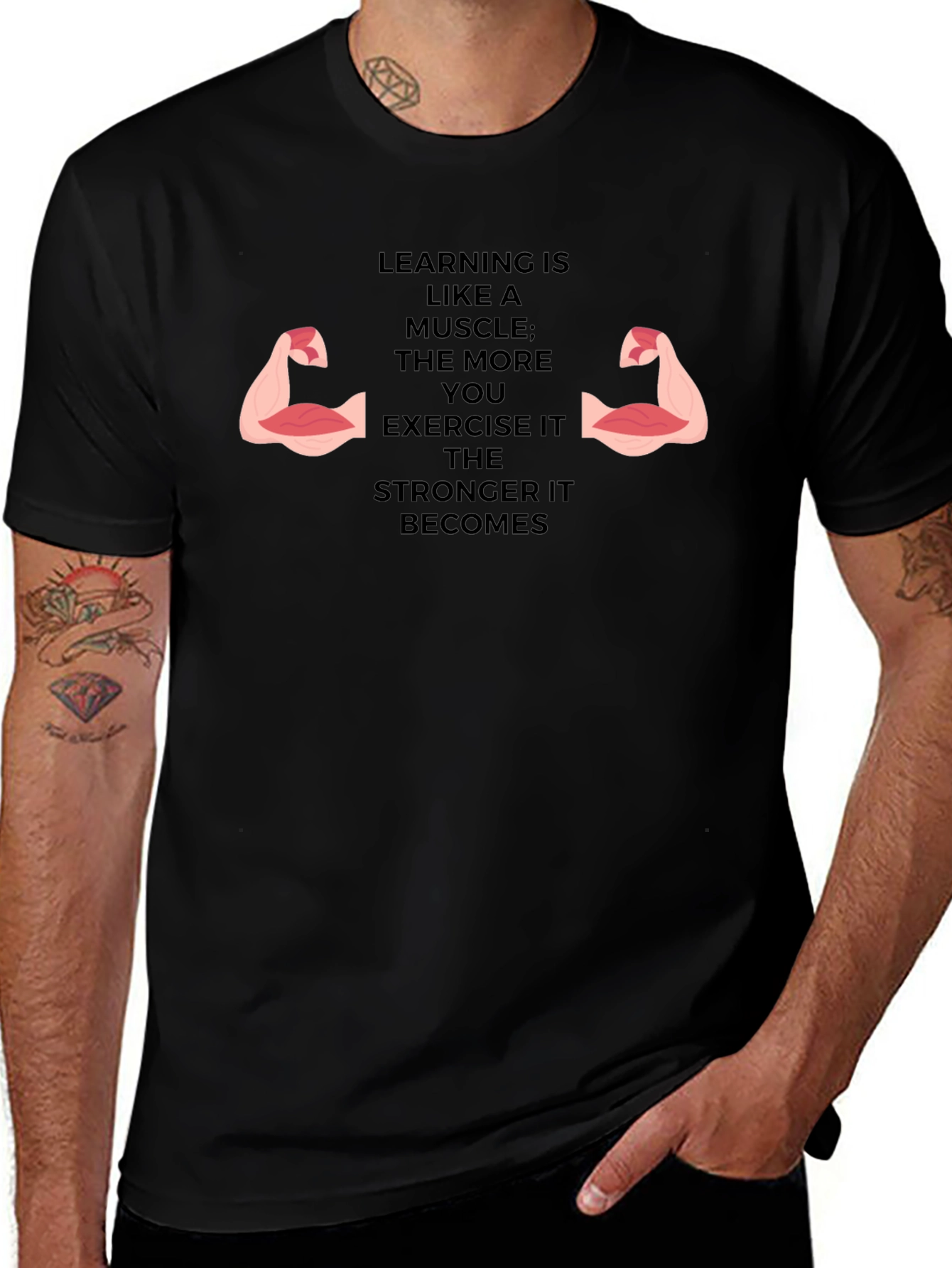Learning Muscle Tee - Exercise Your Mind