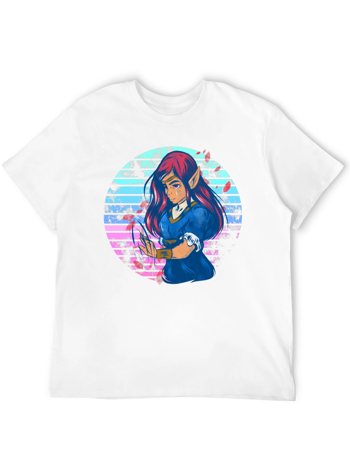 Anime Elf Retro T-Shirt - Unisex Graphic Tee
