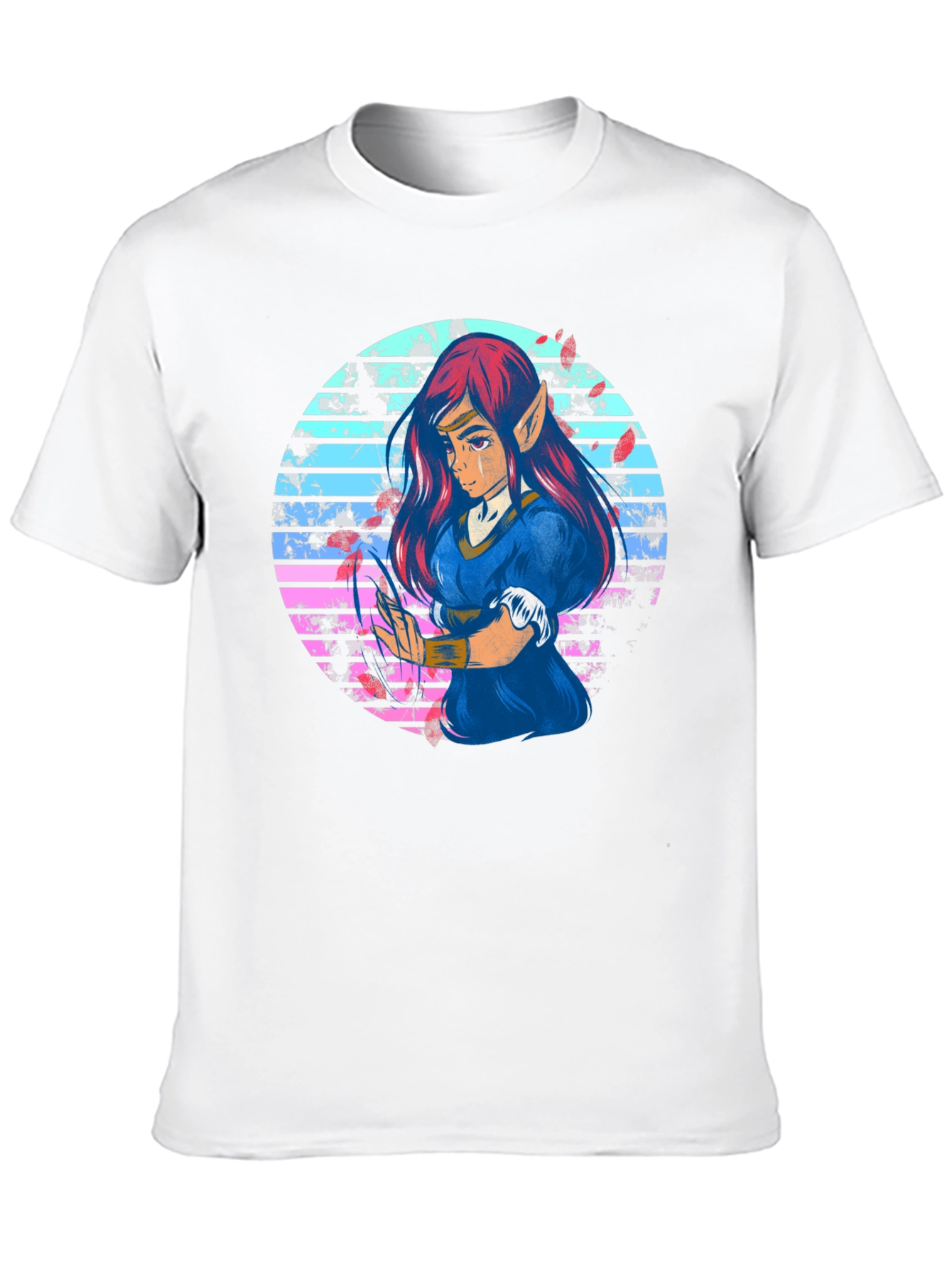 Anime Elf Retro T-Shirt - Unisex Graphic Tee