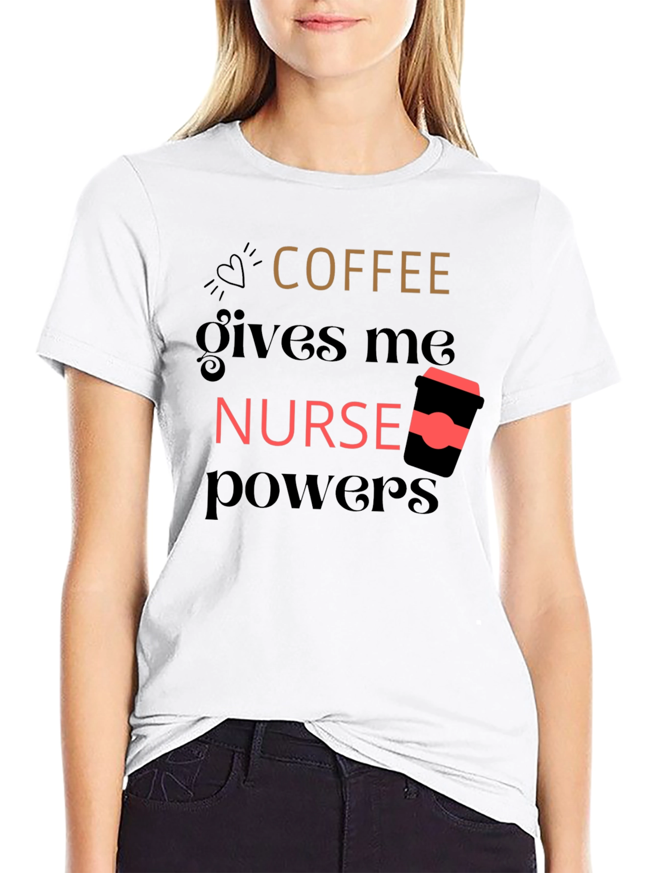 Coffee Nurse Powers Graphic Tee