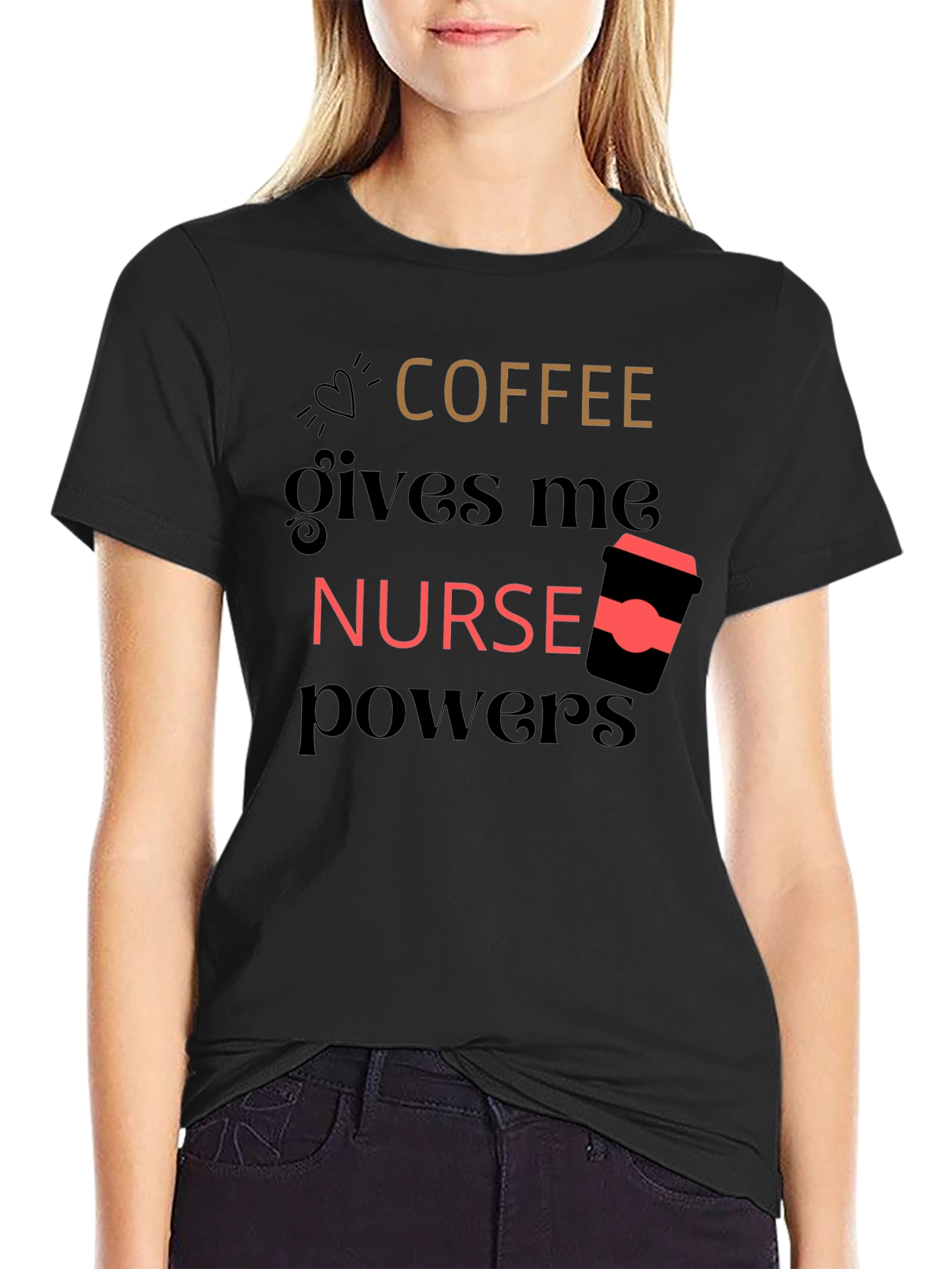 Coffee Nurse Powers Graphic Tee