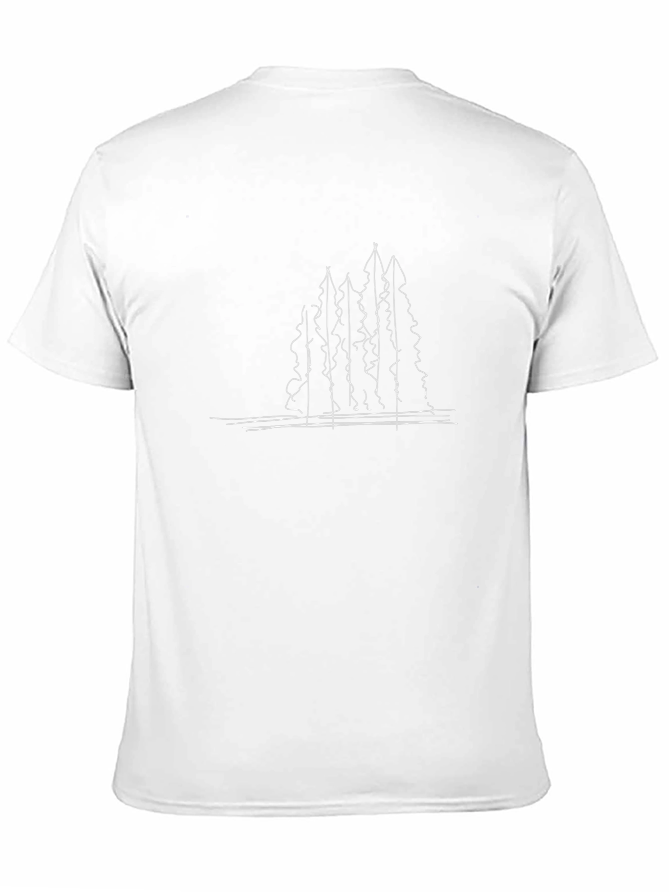 Abstract Trees Graphic Tee - Modern Casual Style