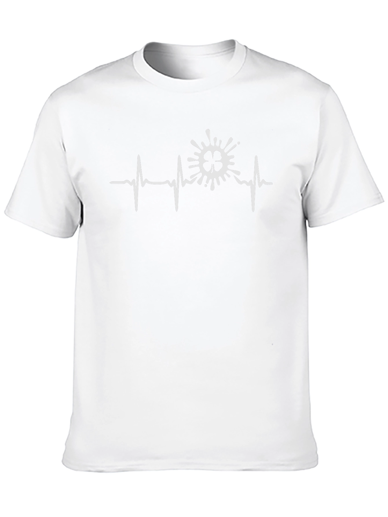 Shamrock Heartbeat Graphic Tee - St. Patricks Day Shirt